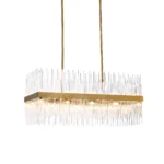 Citadel 36" Rectangular Glass Chandelier