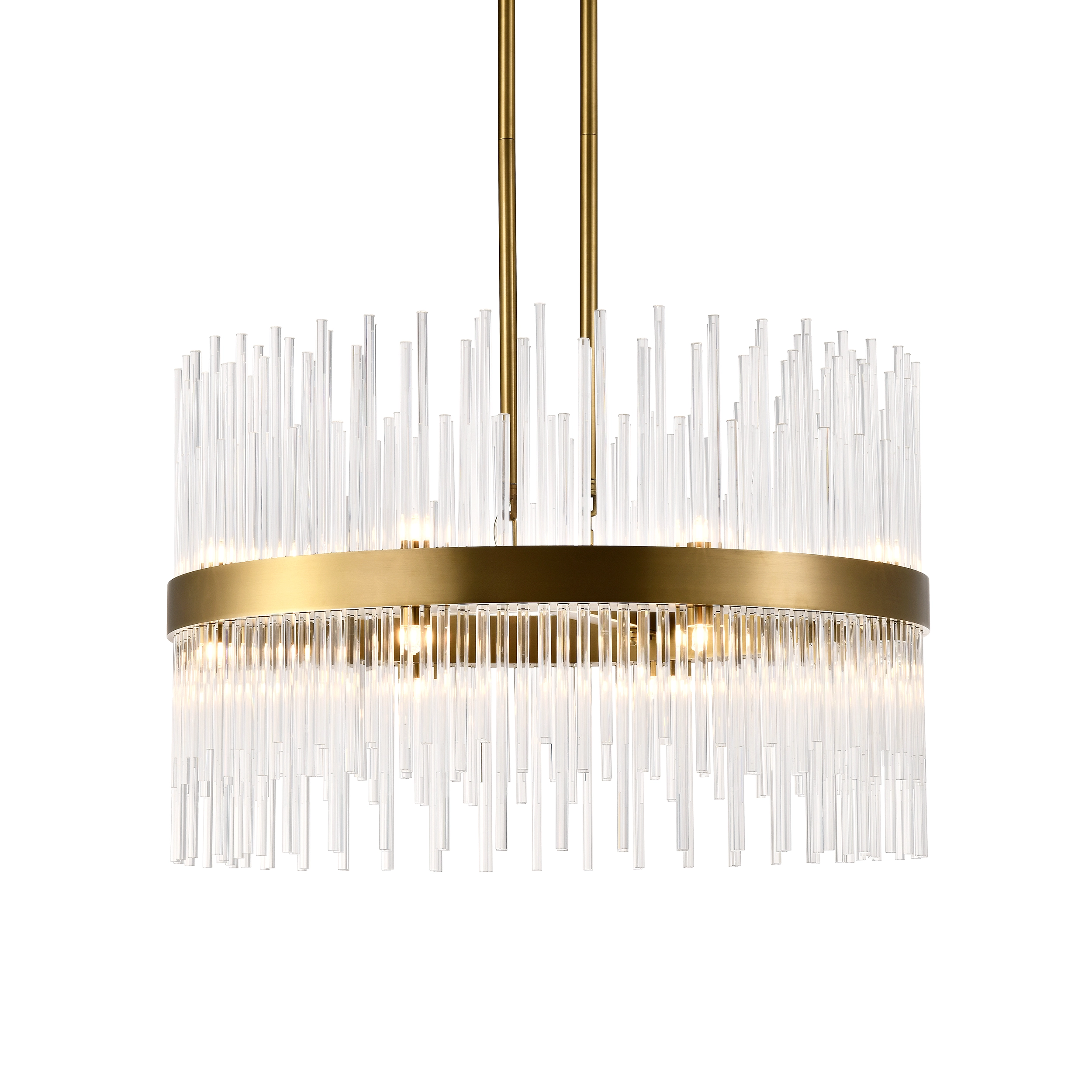 Citadel 26" Glass Drum Chandelier