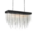 Waterfall 48" Rectangular Glass Chandelier