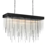 Waterfall 60" Rectangular Glass Chandelier