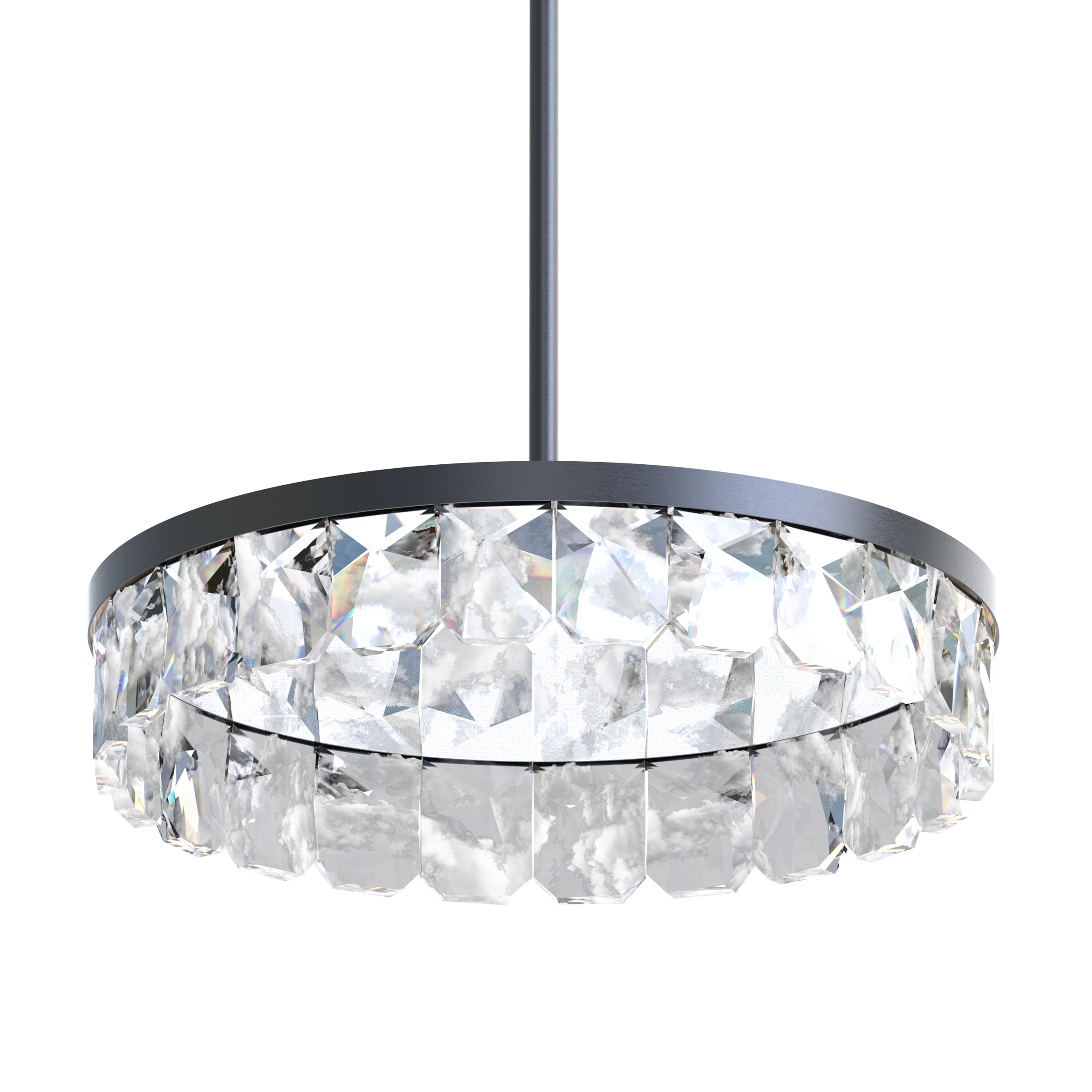 Odraz 44" Infused Crystal Chandelier