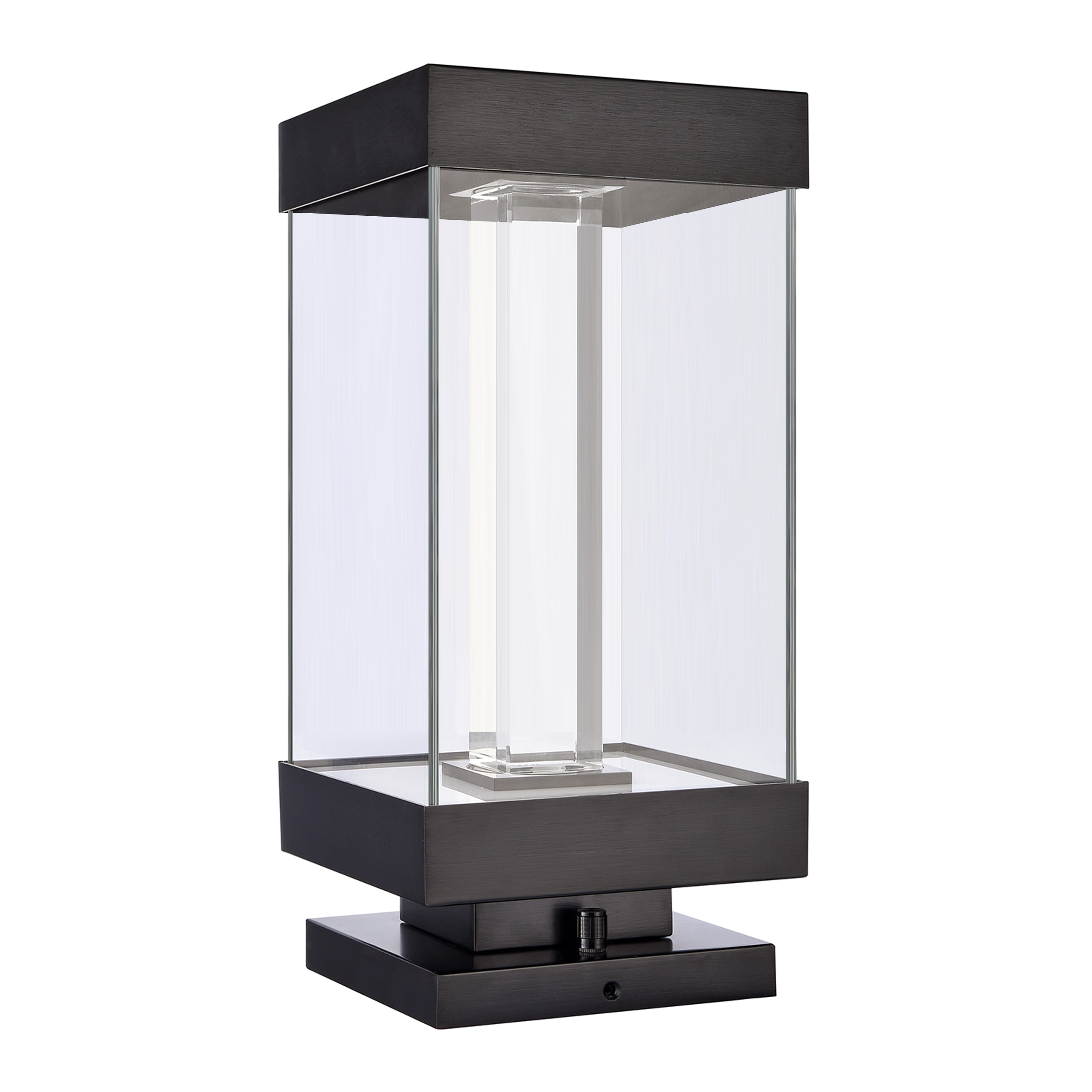 Claro 14" Square Glass Bollard