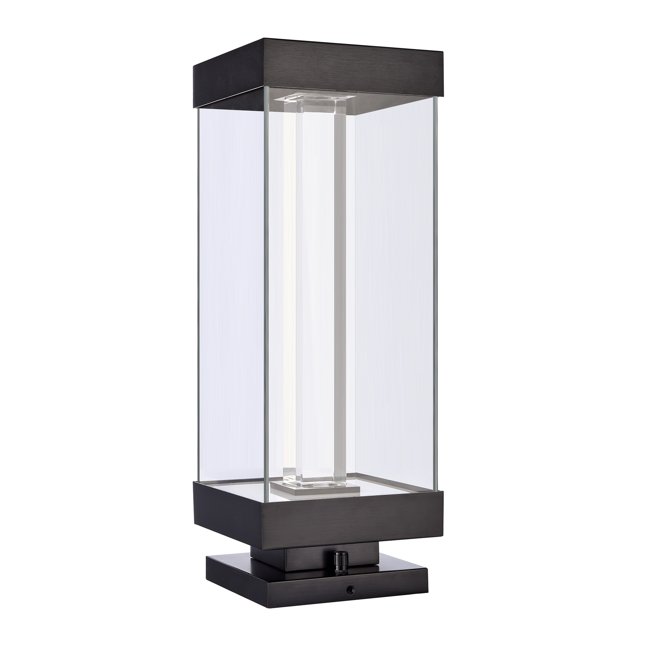 Claro 26" Square Glass Bollard