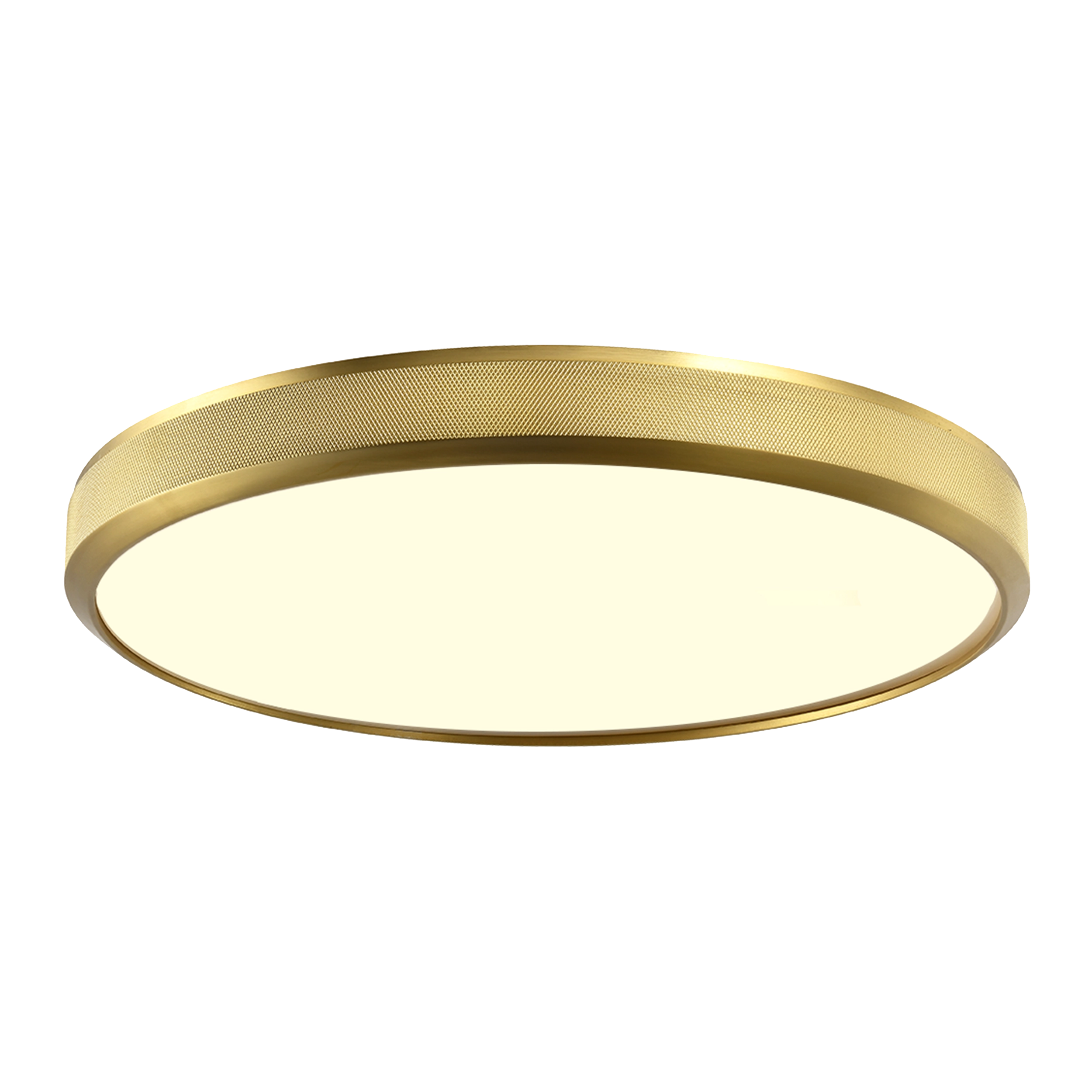 Zigrina 24" Diamond Knurled Flush Mount