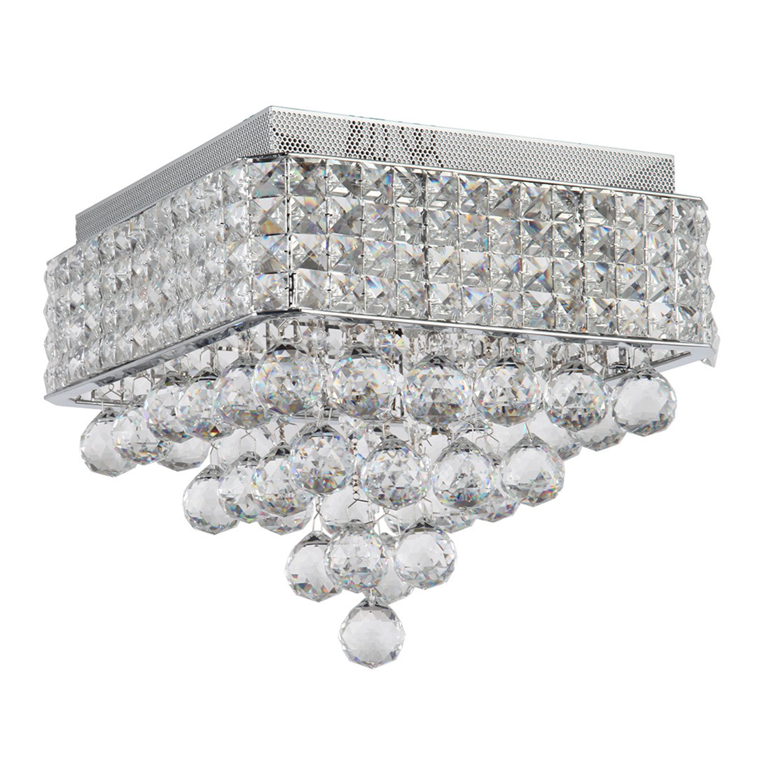 Palatail 12" Crystal Flush Mount