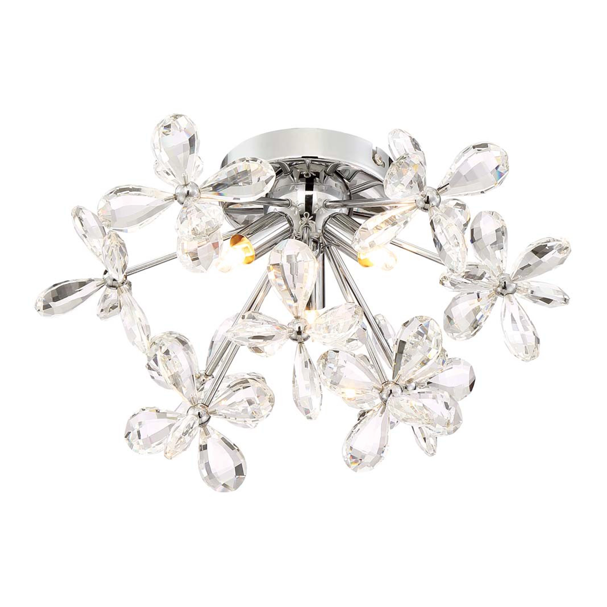 Adelle Crystal Sputnik Flush Mount
