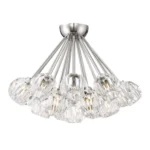 Parisian 24" Crystal Cluster Semi-Flush