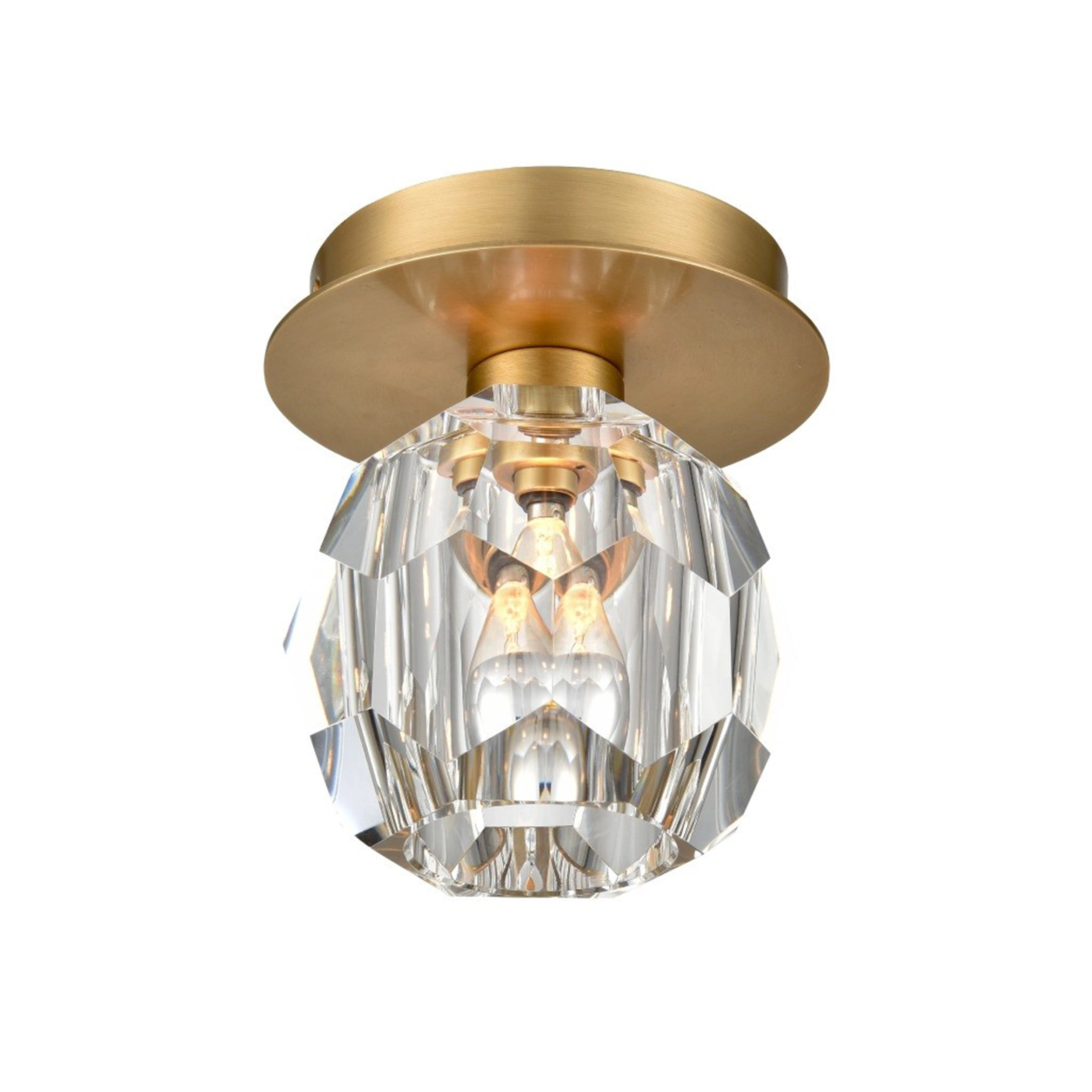 Parisian Crystal Mini Flush Mount