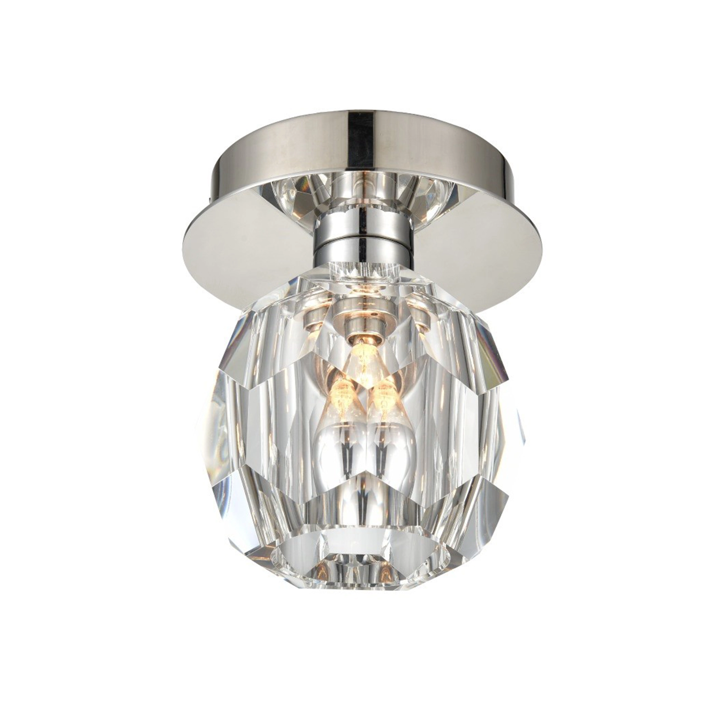 Parisian Crystal Mini Flush Mount