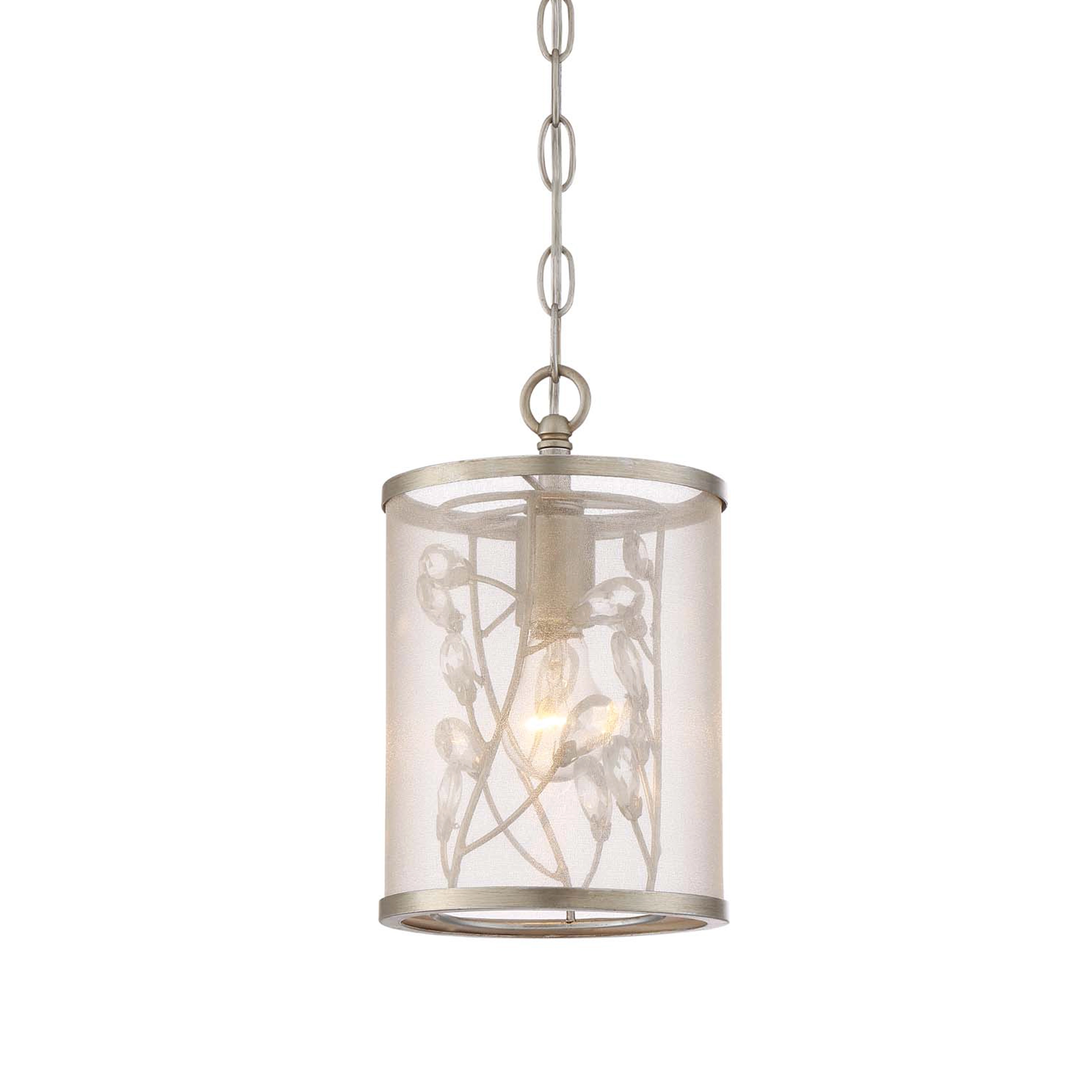 Vine Organic Drum Crystal Mini-Pendant
