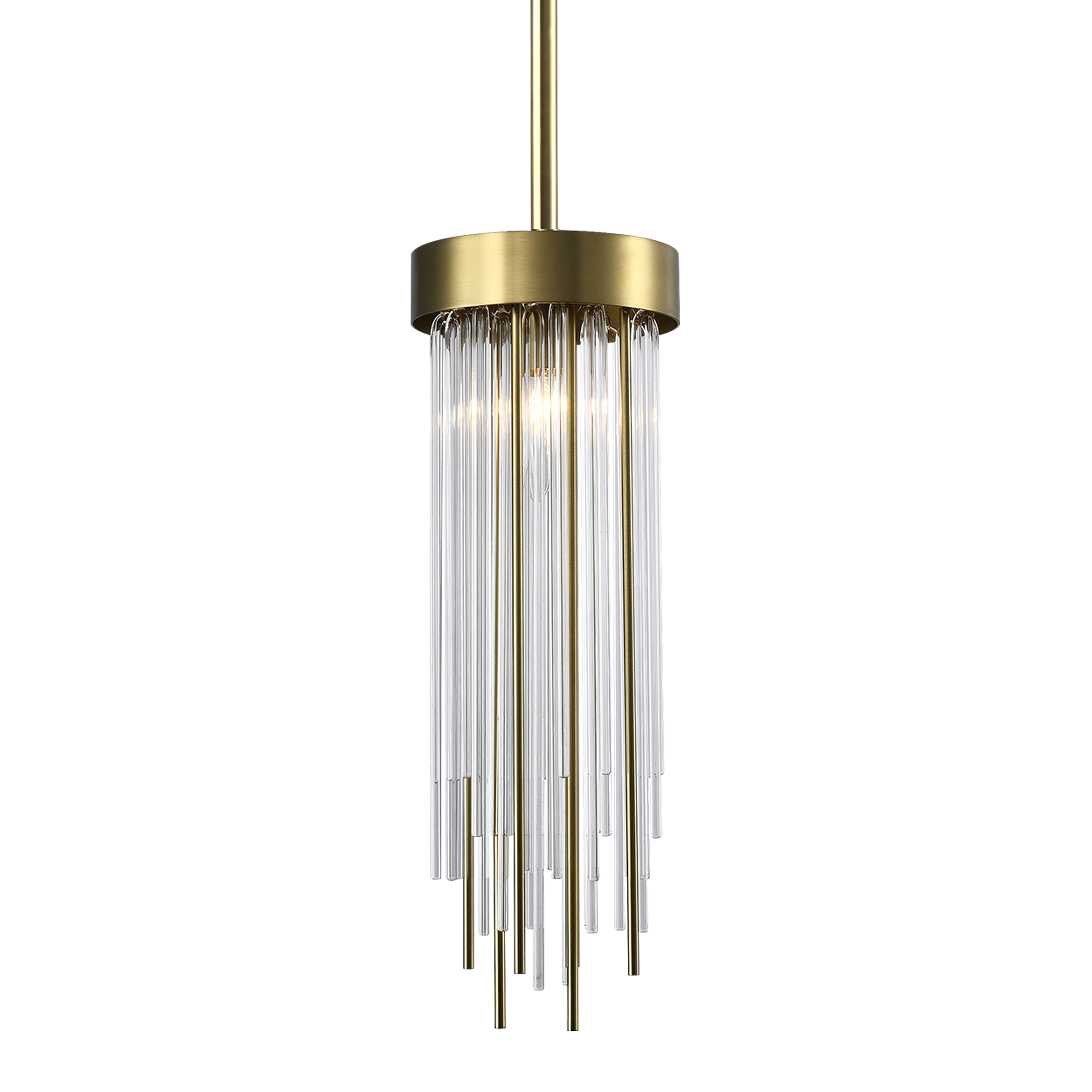 Waterfall Round Glass Mini-Pendant