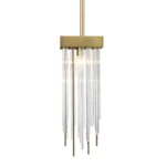 Waterfall Square Glass Mini-Pendant