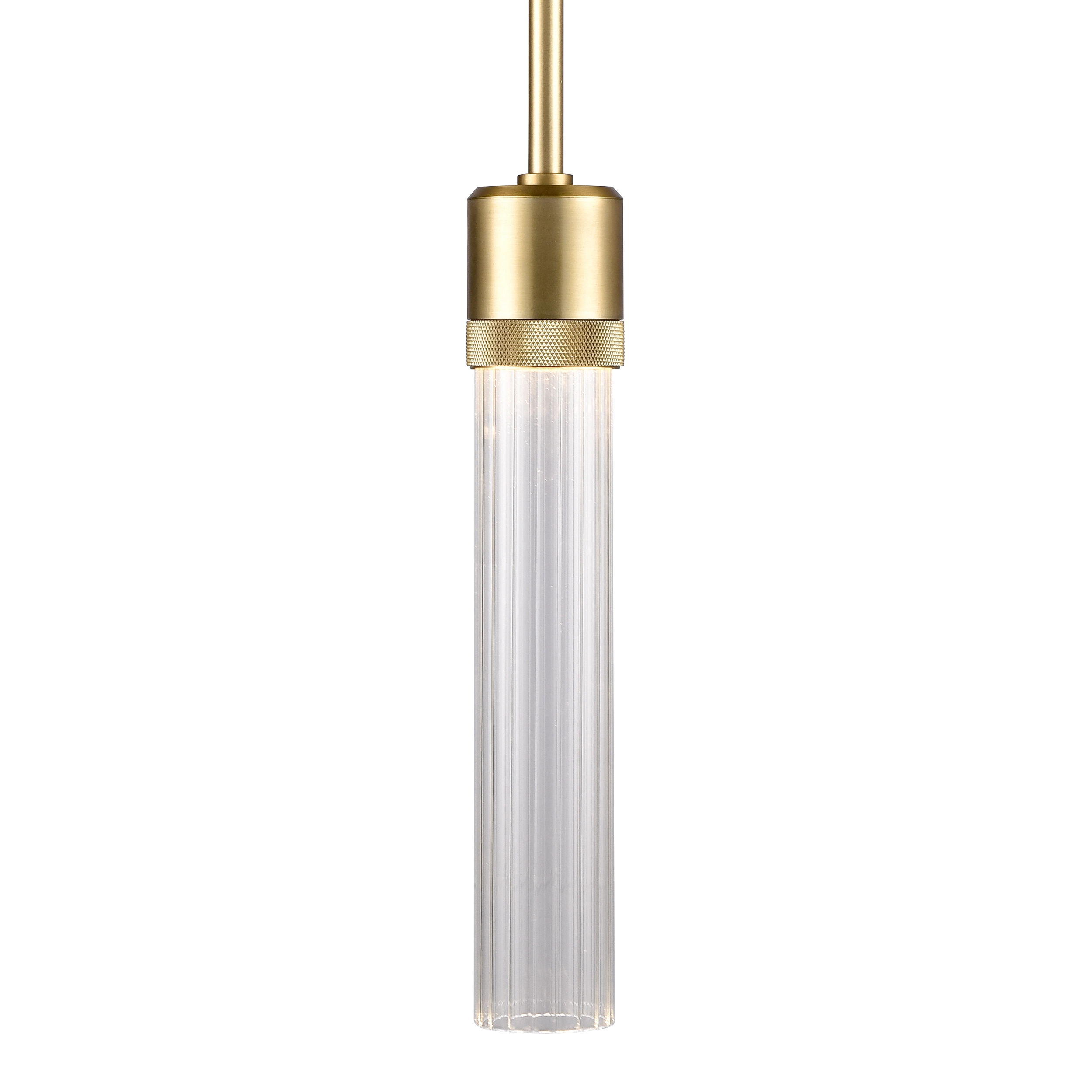 Zigrina 12" Fluted Glass Pendant