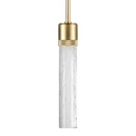Zigrina 12" Crackled Glass Pendant