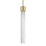 Zigrina 18" Crackled Glass Pendant