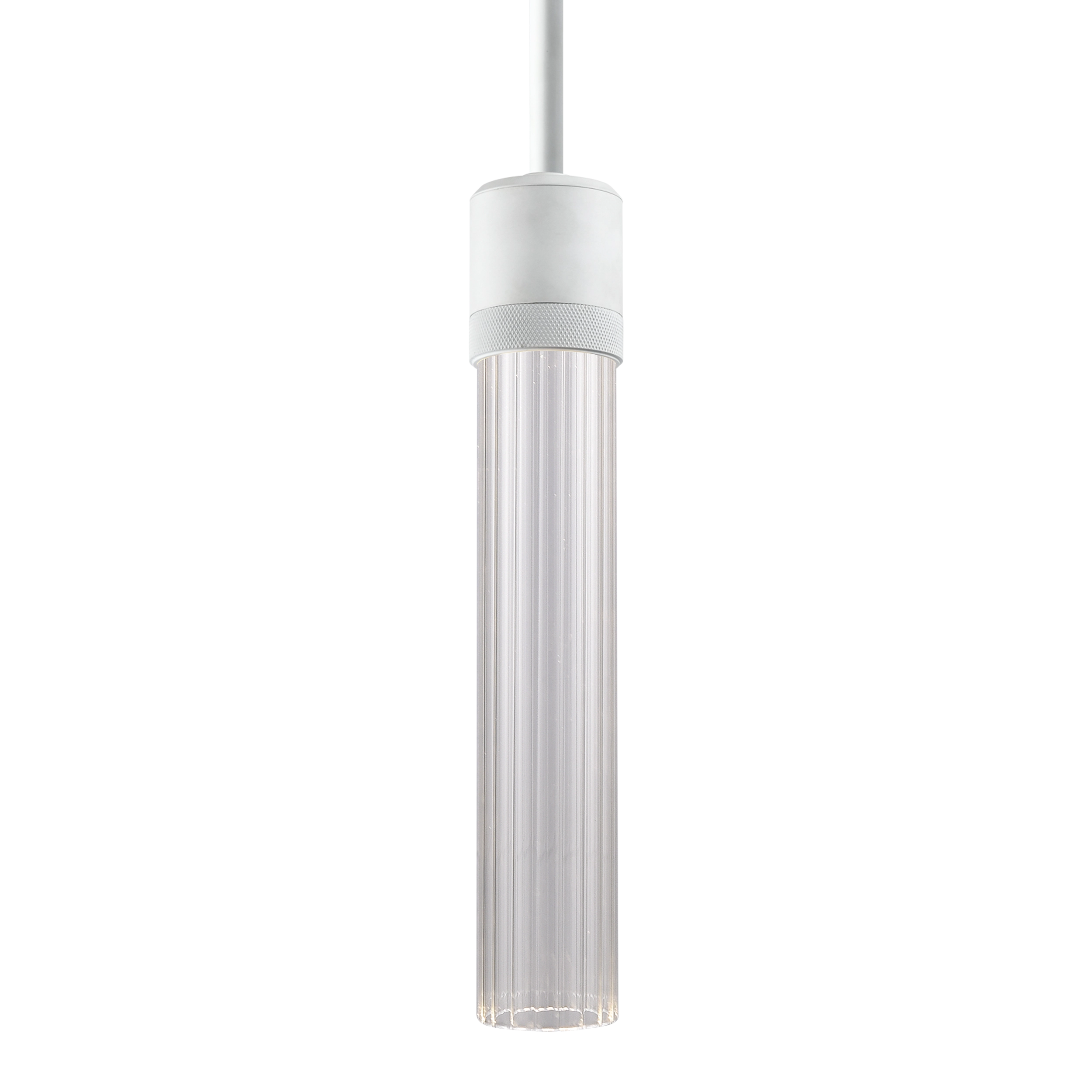 Zigrina 12" Fluted Glass Pendant