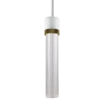 Zigrina 12" Fluted Glass Pendant