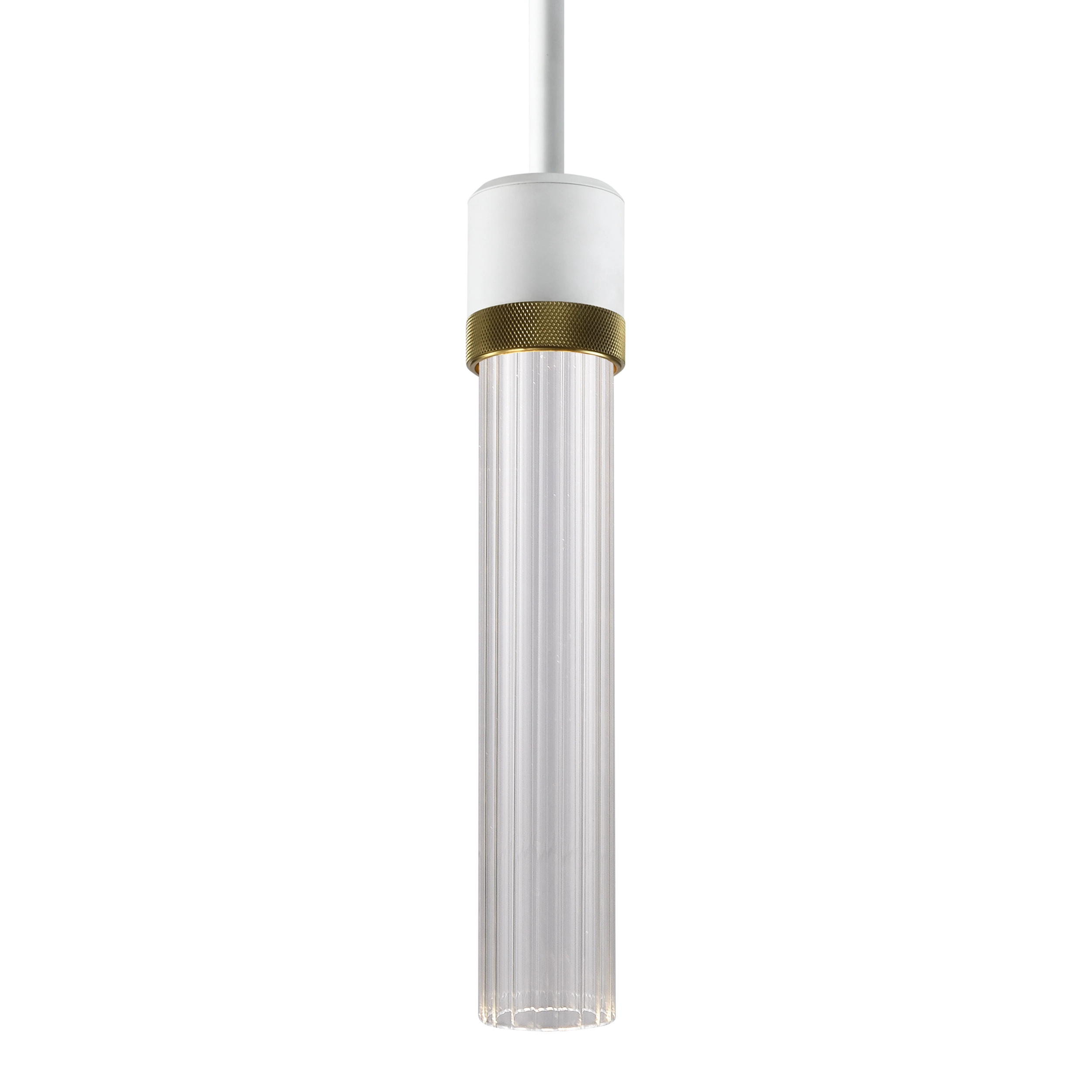 Zigrina 12" Fluted Glass Pendant