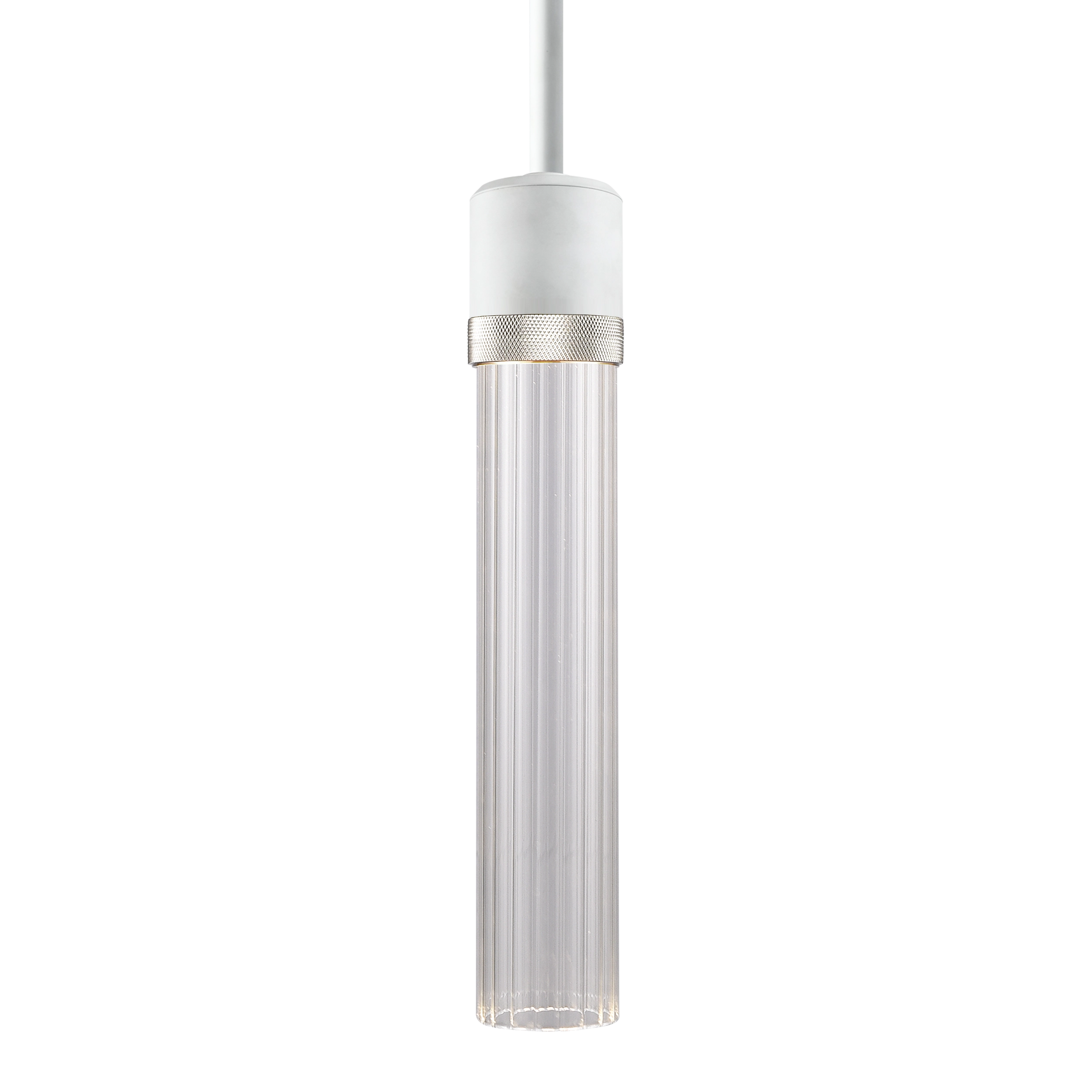 Zigrina 12" Fluted Glass Pendant