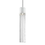 Zigrina 12" Crackled Glass Pendant