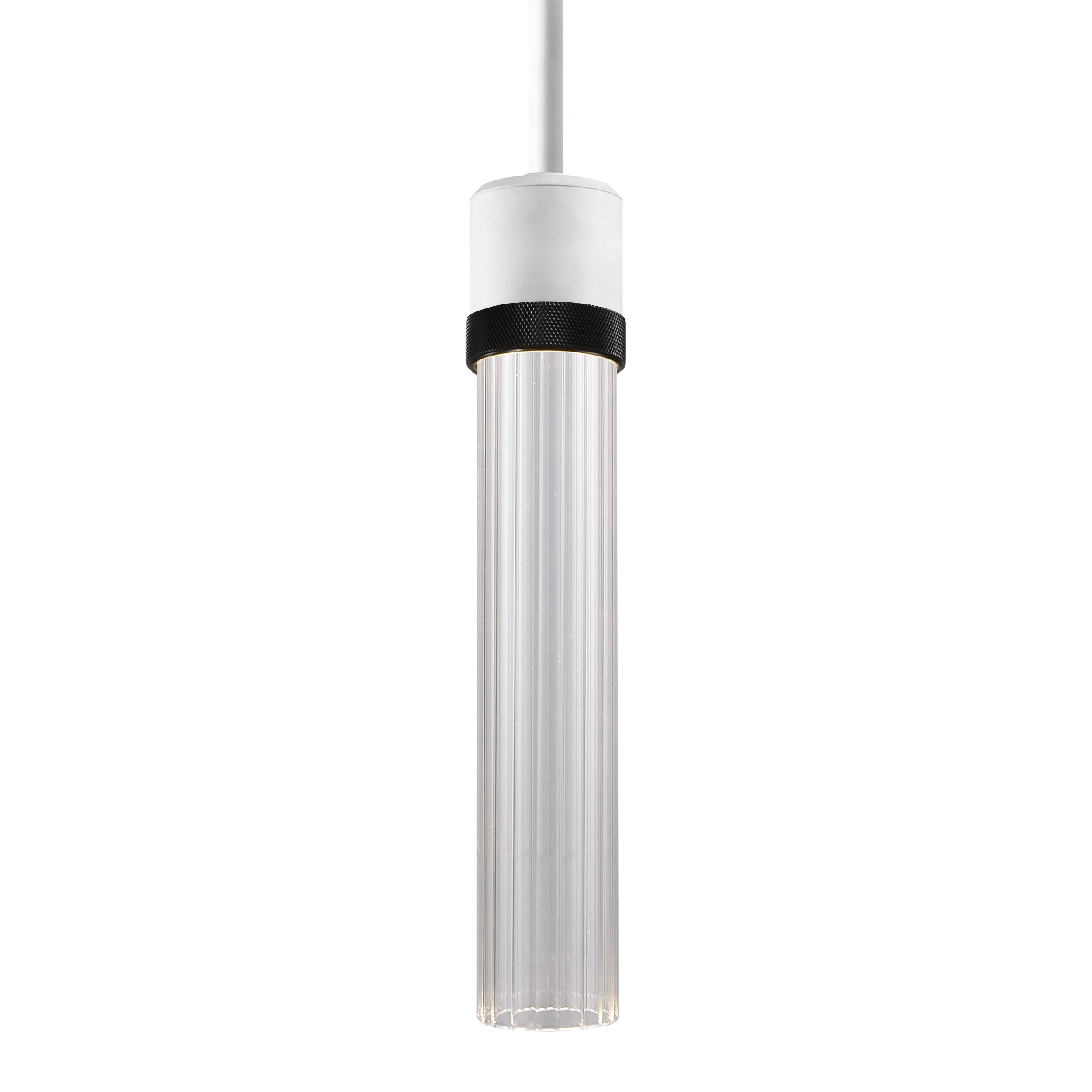 Zigrina 12" Fluted Glass Pendant