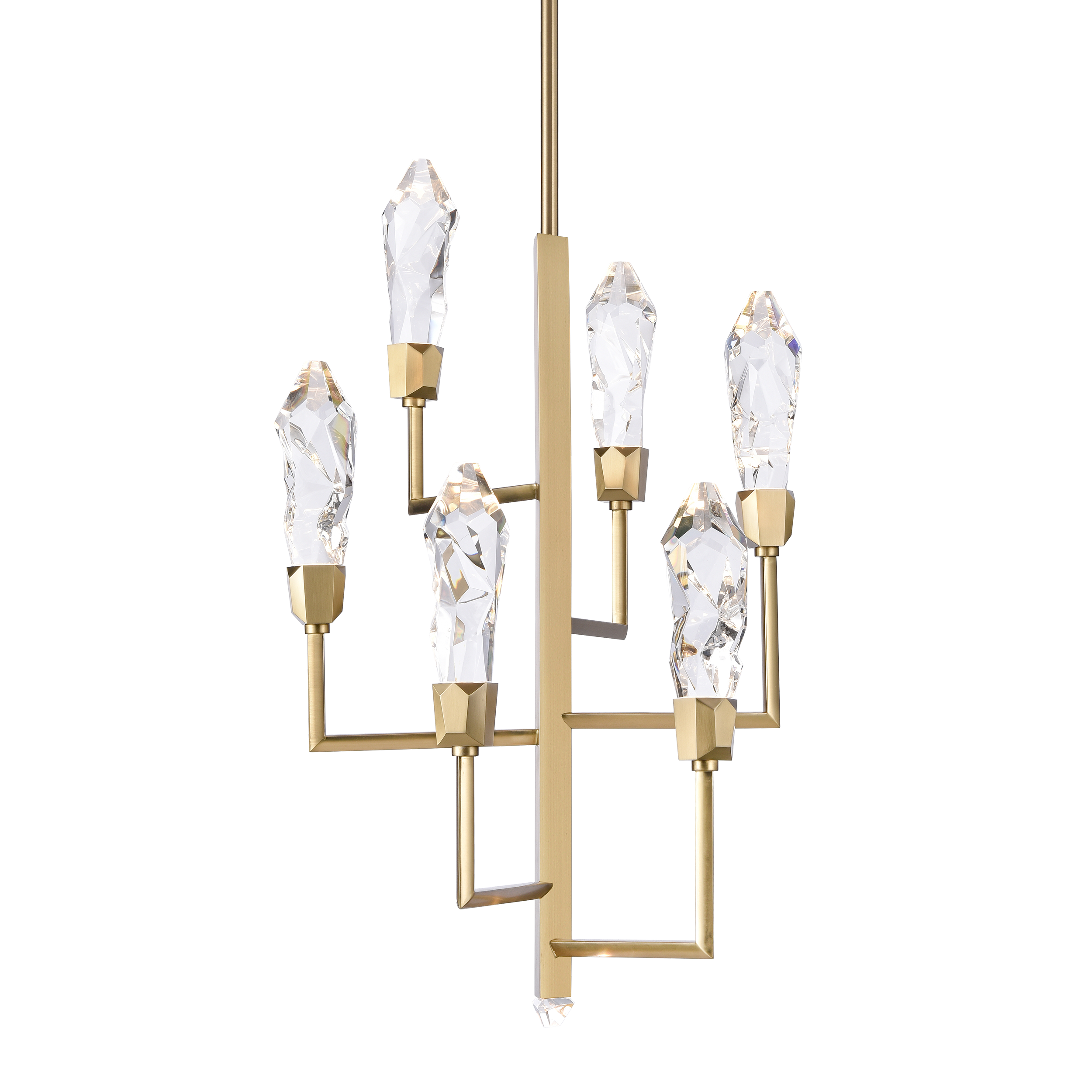 Angelus 18" Crystal Tiered Chandelier