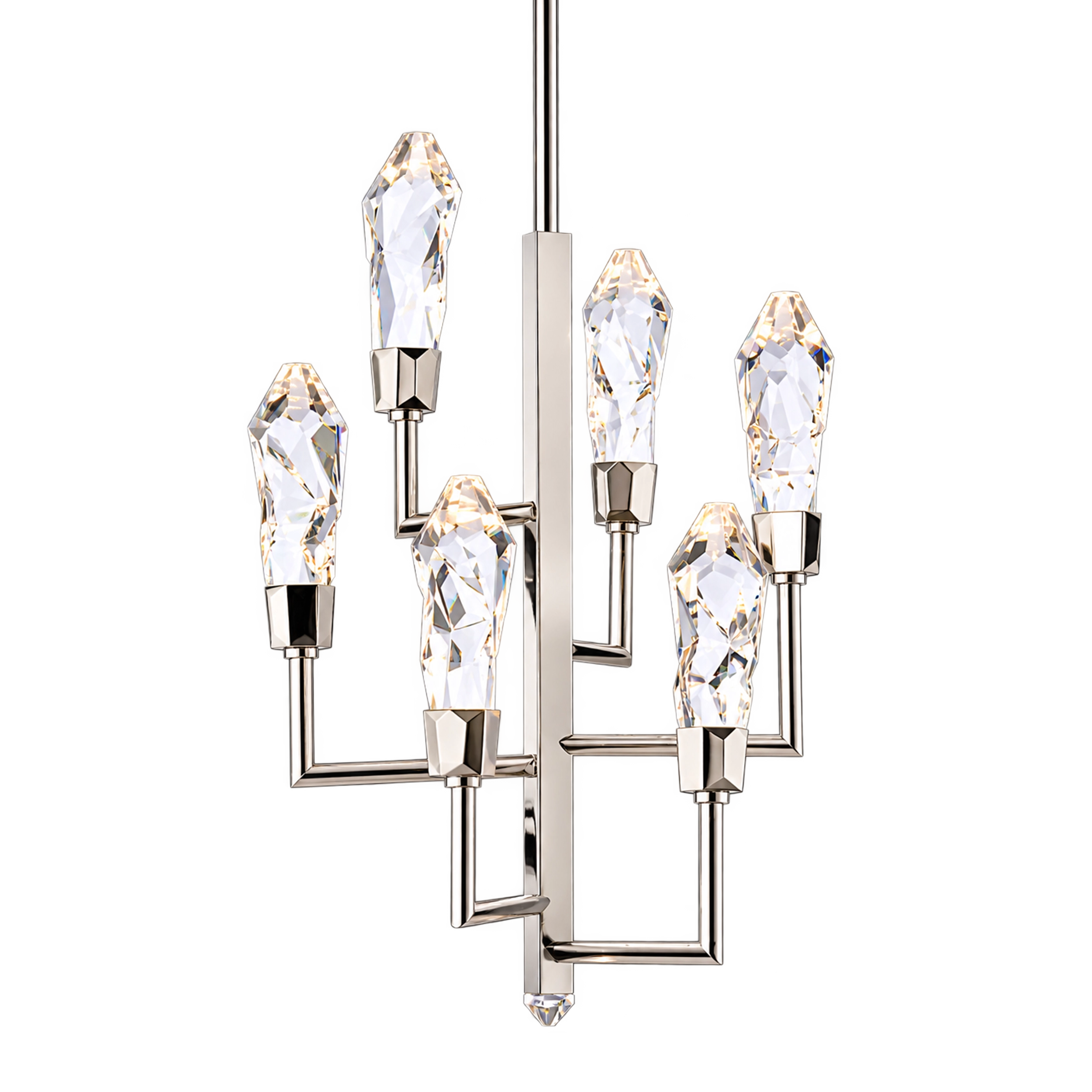 Angelus 18" Crystal Tiered Chandelier