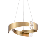 Arcus 25" Segmental Crystal Chandelier