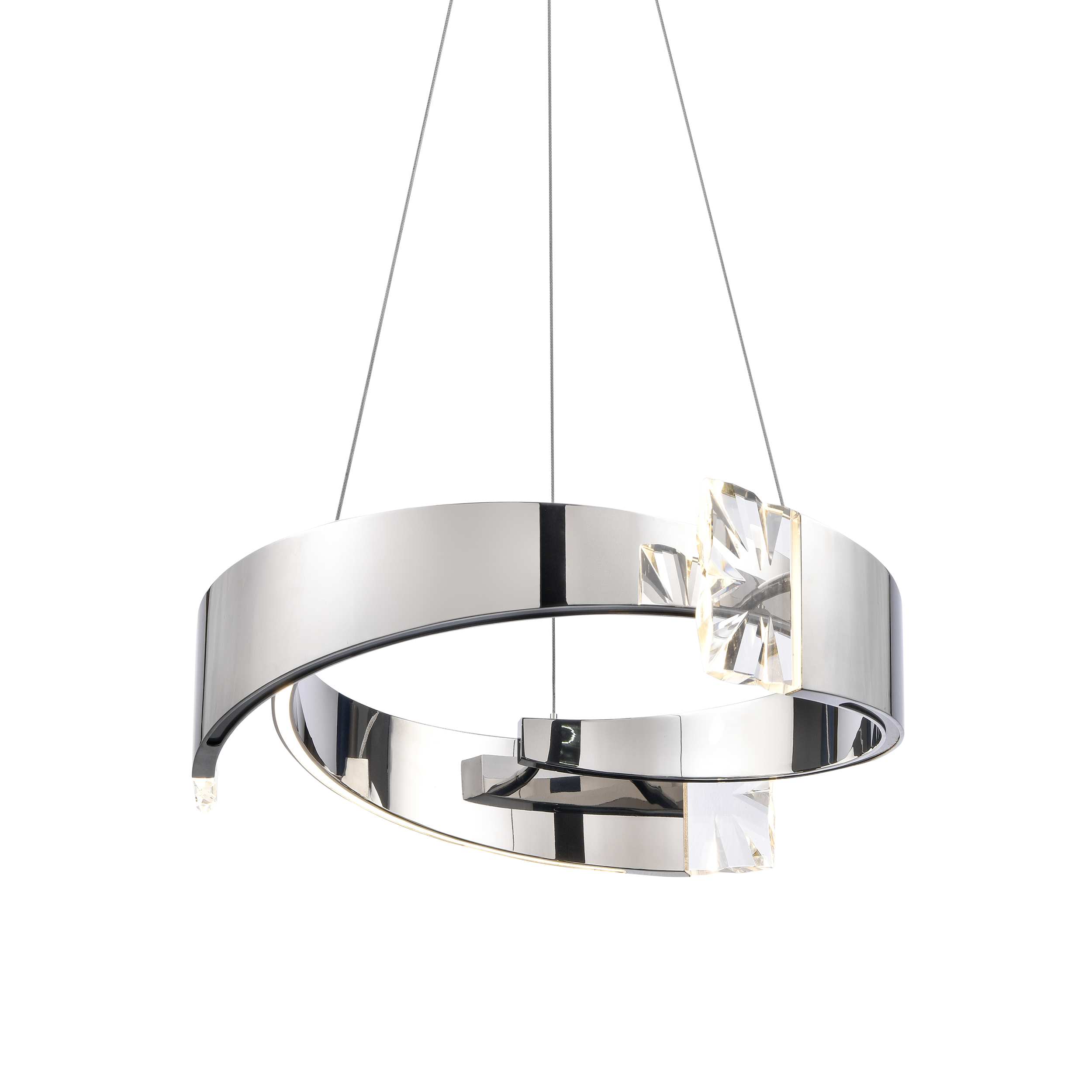 Arcus 25" Segmental Crystal Chandelier