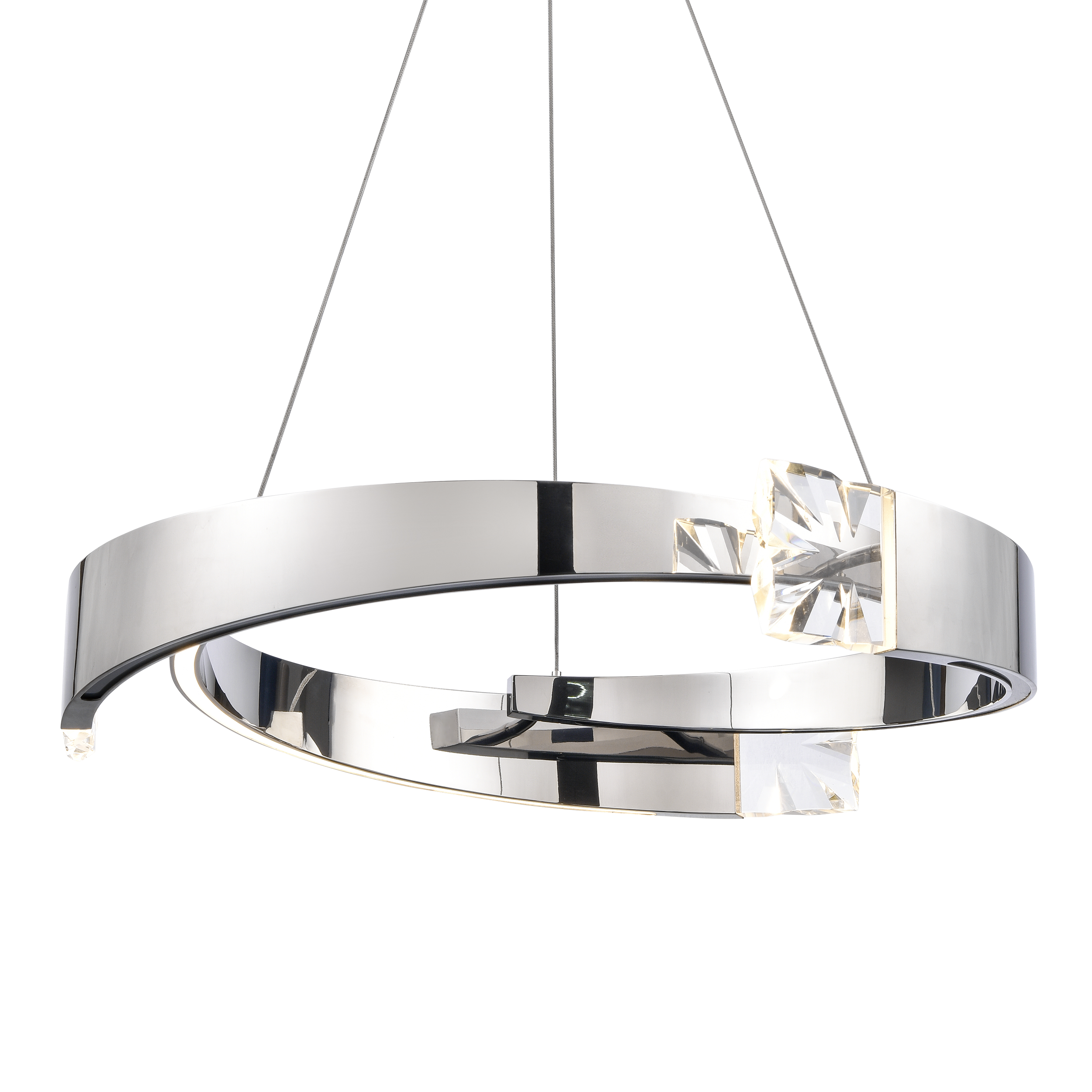 Arcus 32" Segmental Crystal Chandelier