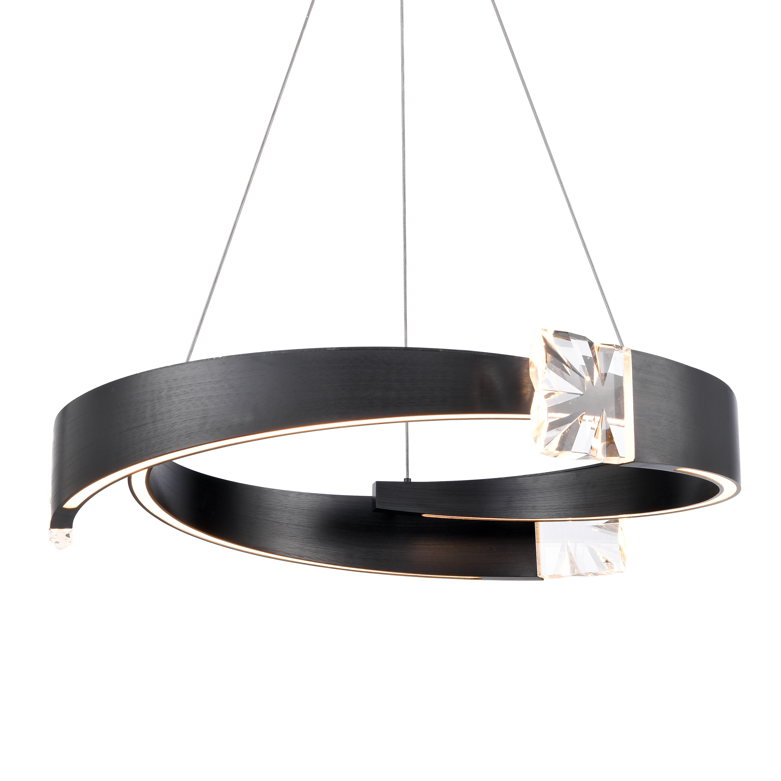 Arcus 32" Segmental Crystal Chandelier