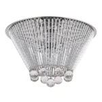 Dallas 17" Crystal Flush Mount