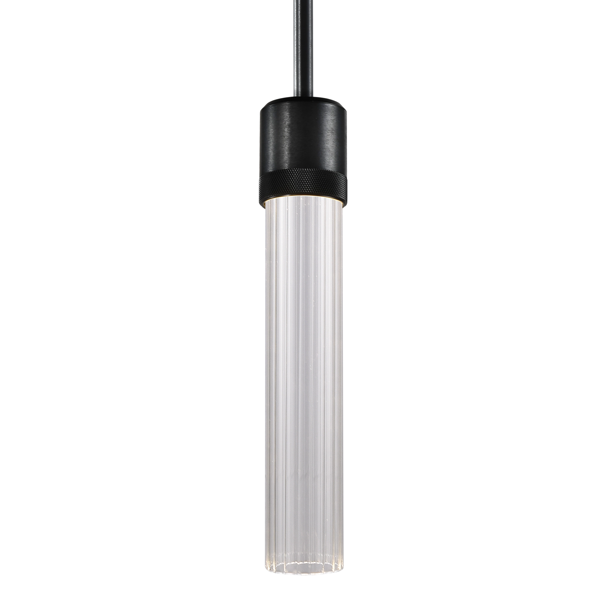 Zigrina 12" Fluted Glass Pendant