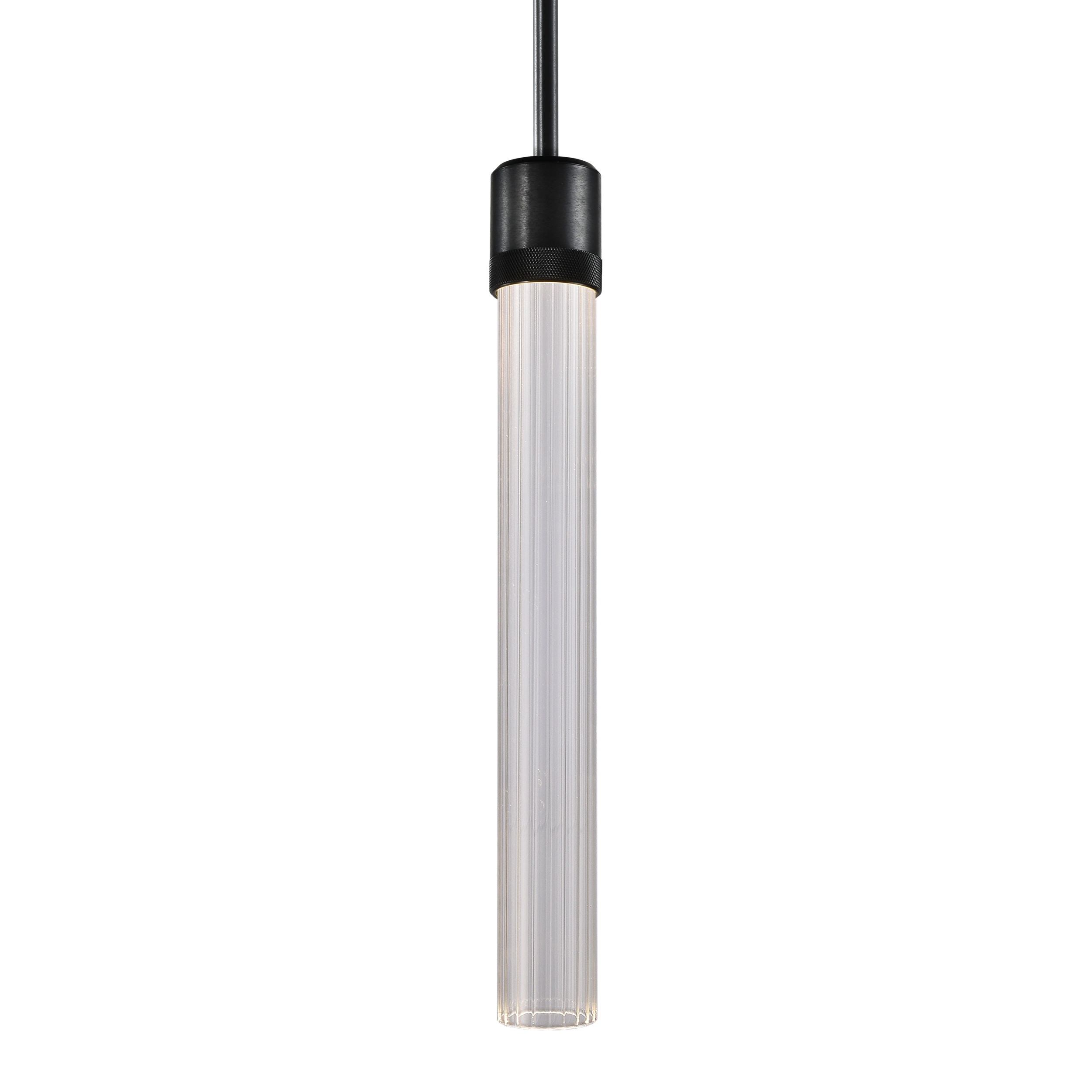 Zigrina 18" Fluted Glass Pendant