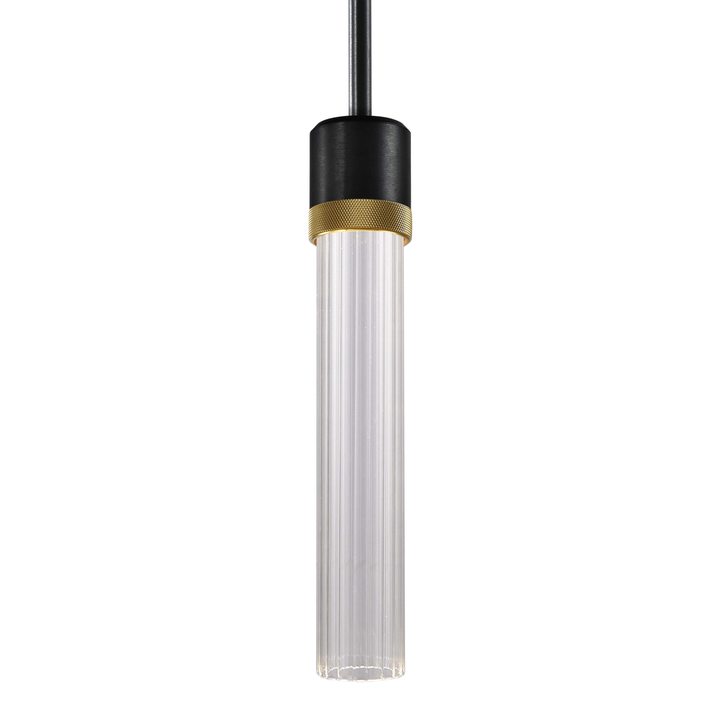 Zigrina 12" Fluted Glass Pendant