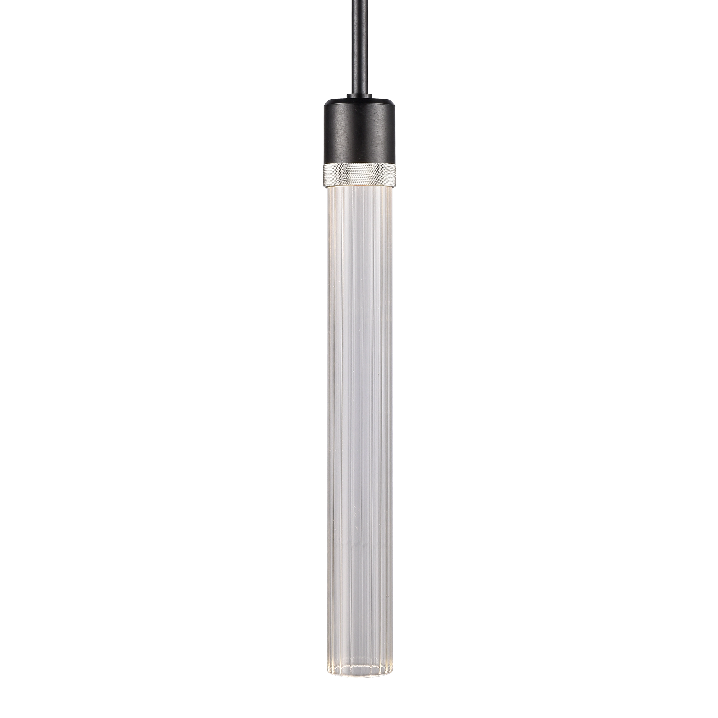 Zigrina 18" Fluted Glass Pendant