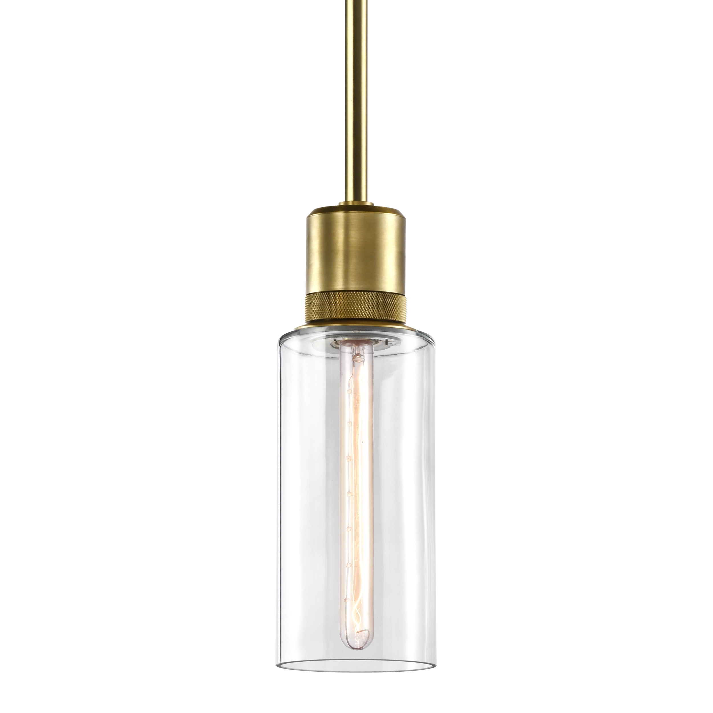 Zigrina 12" Glass Drum Pendant