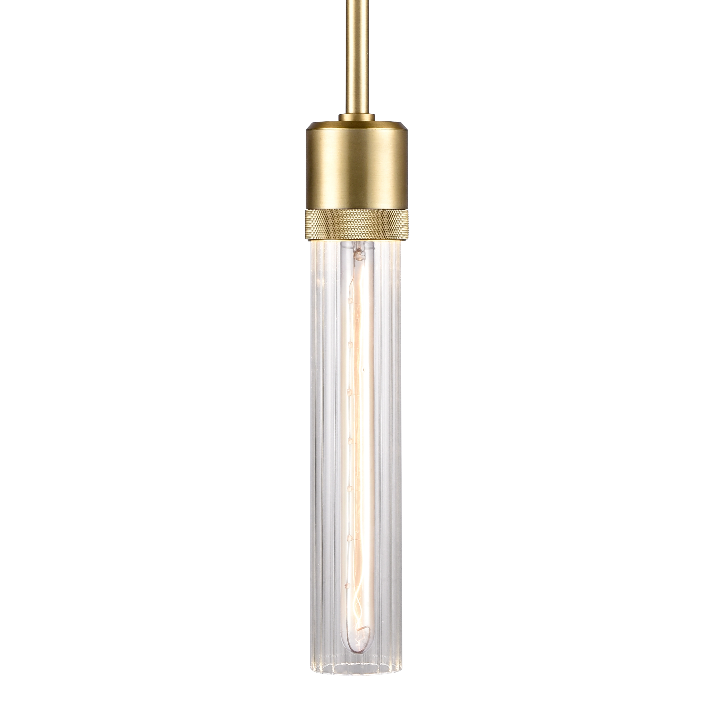Zigrina 12" Fluted Glass Pendant