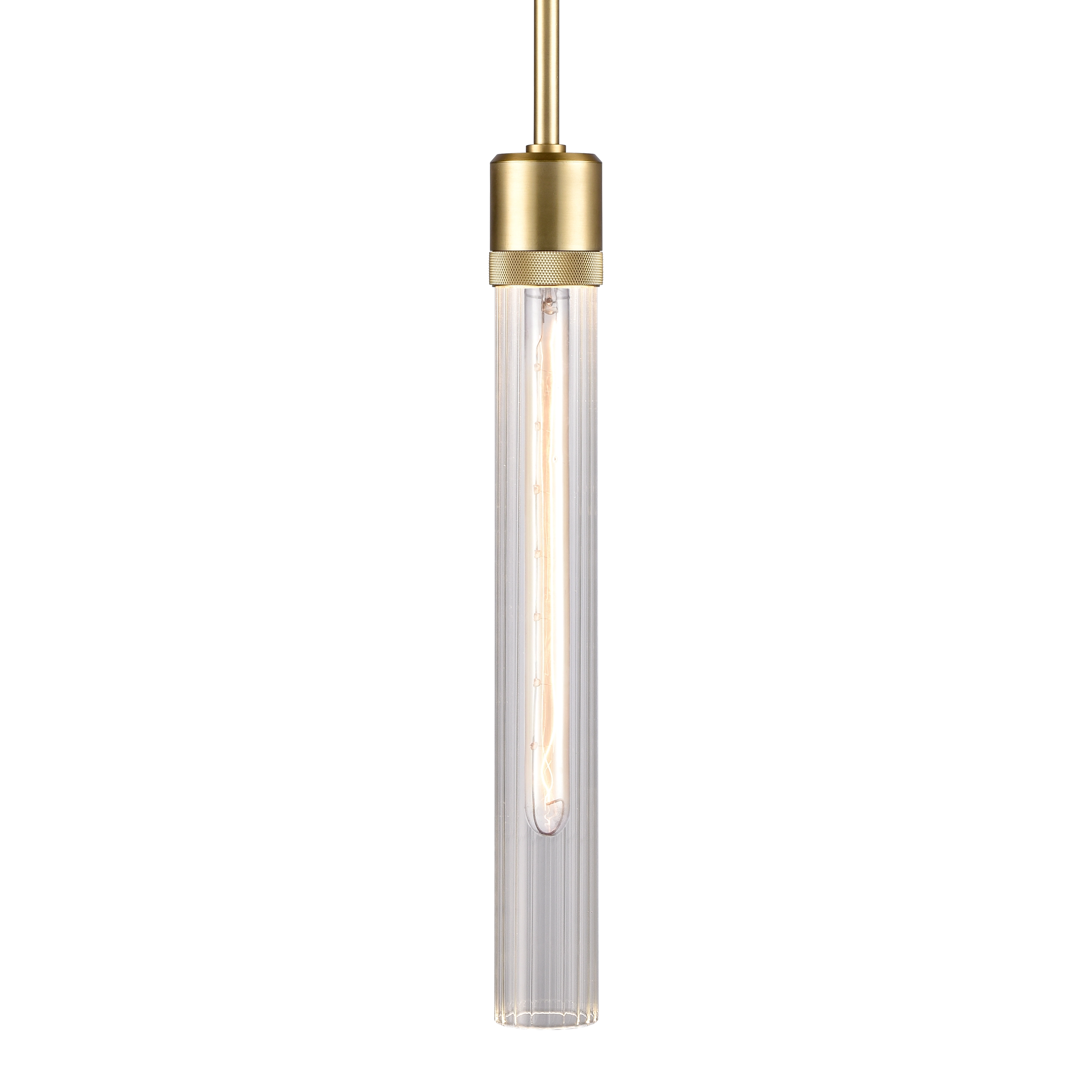 Zigrina 18" Fluted Glass Pendant