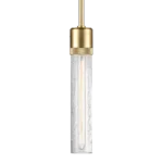 Zigrina 12" Crackled Glass Pendant