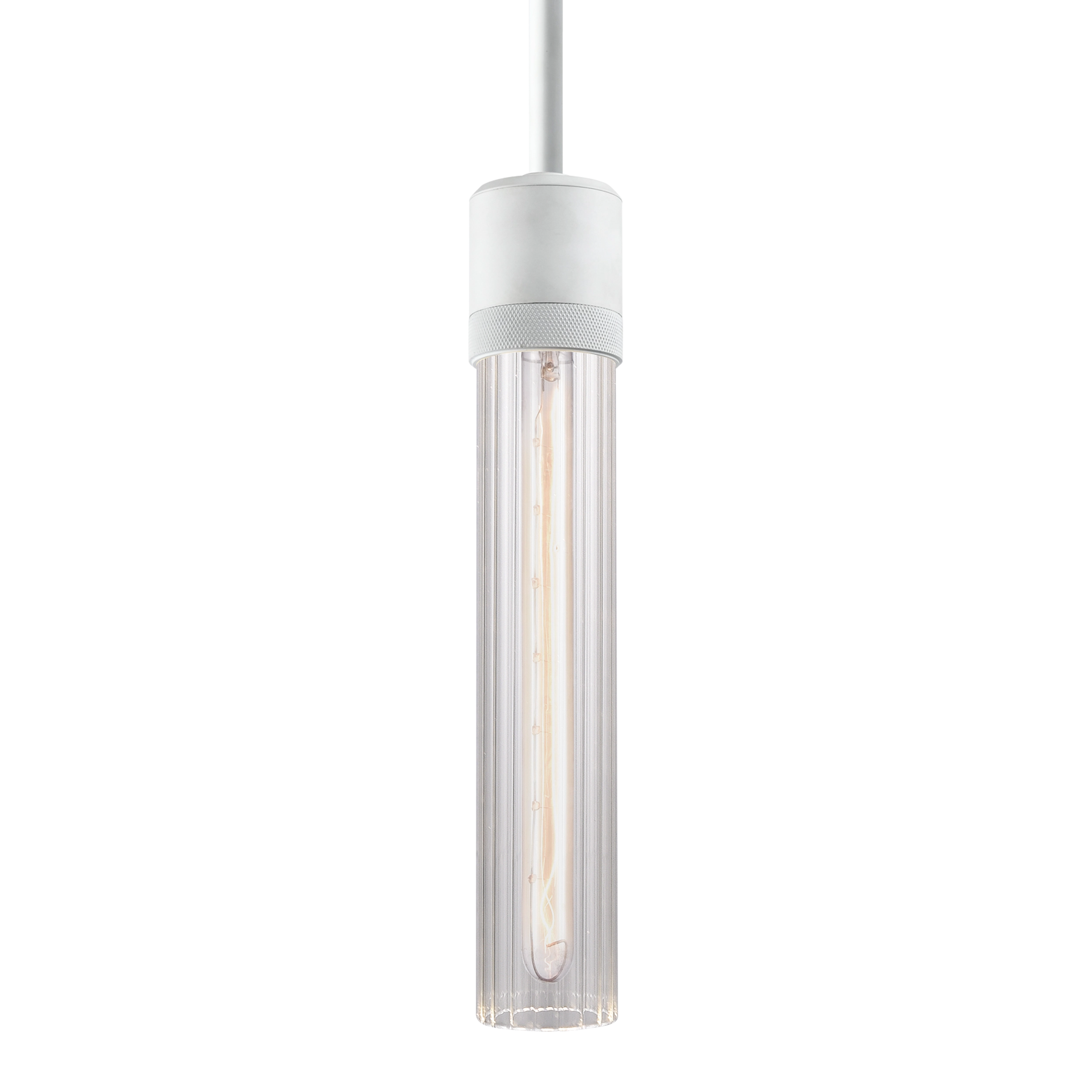 Zigrina 12" Fluted Glass Pendant