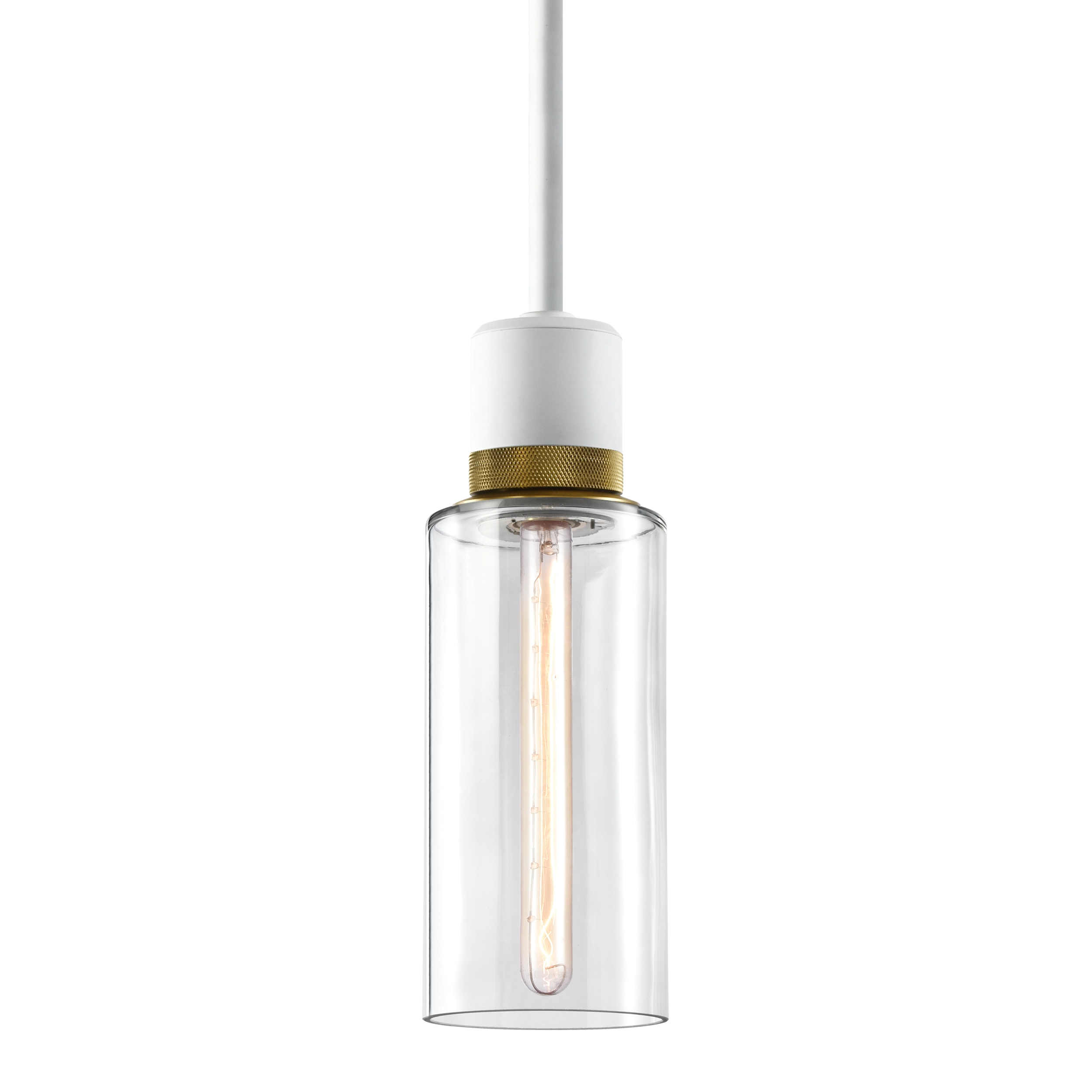 Zigrina 12" Glass Drum Pendant