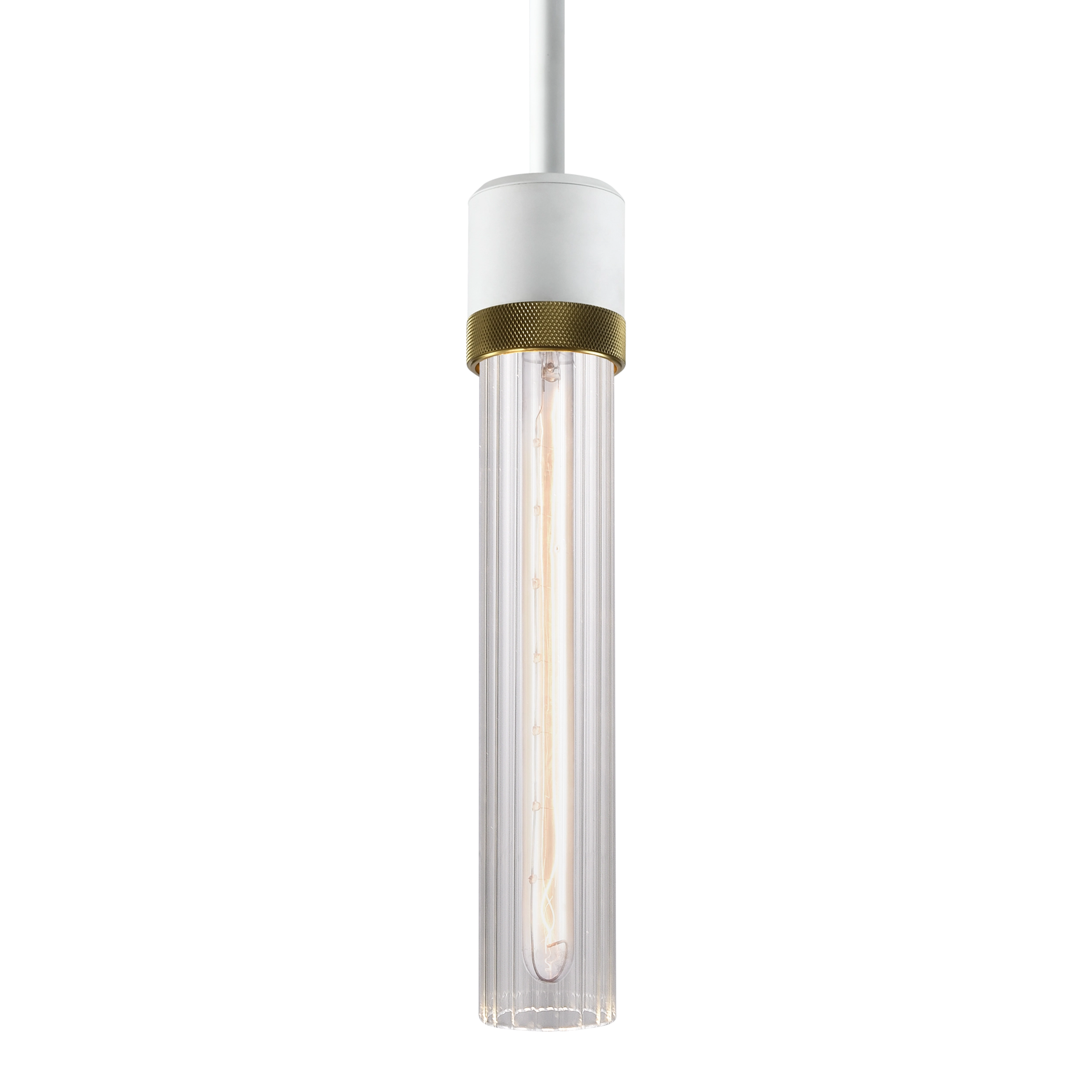 Zigrina 12" Fluted Glass Pendant