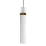 Zigrina 12" White Glass Pendant