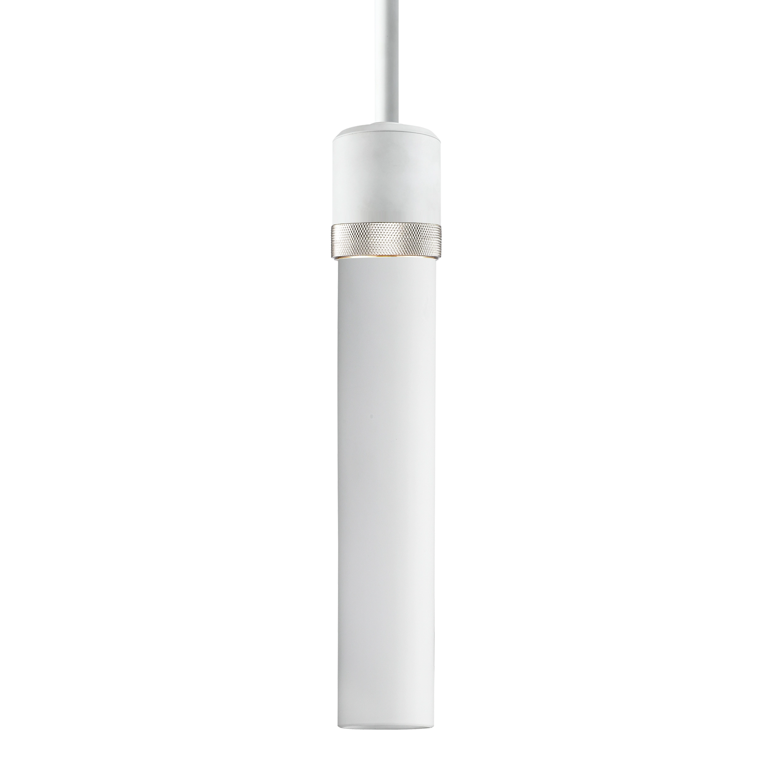 Zigrina 12" White Glass Pendant