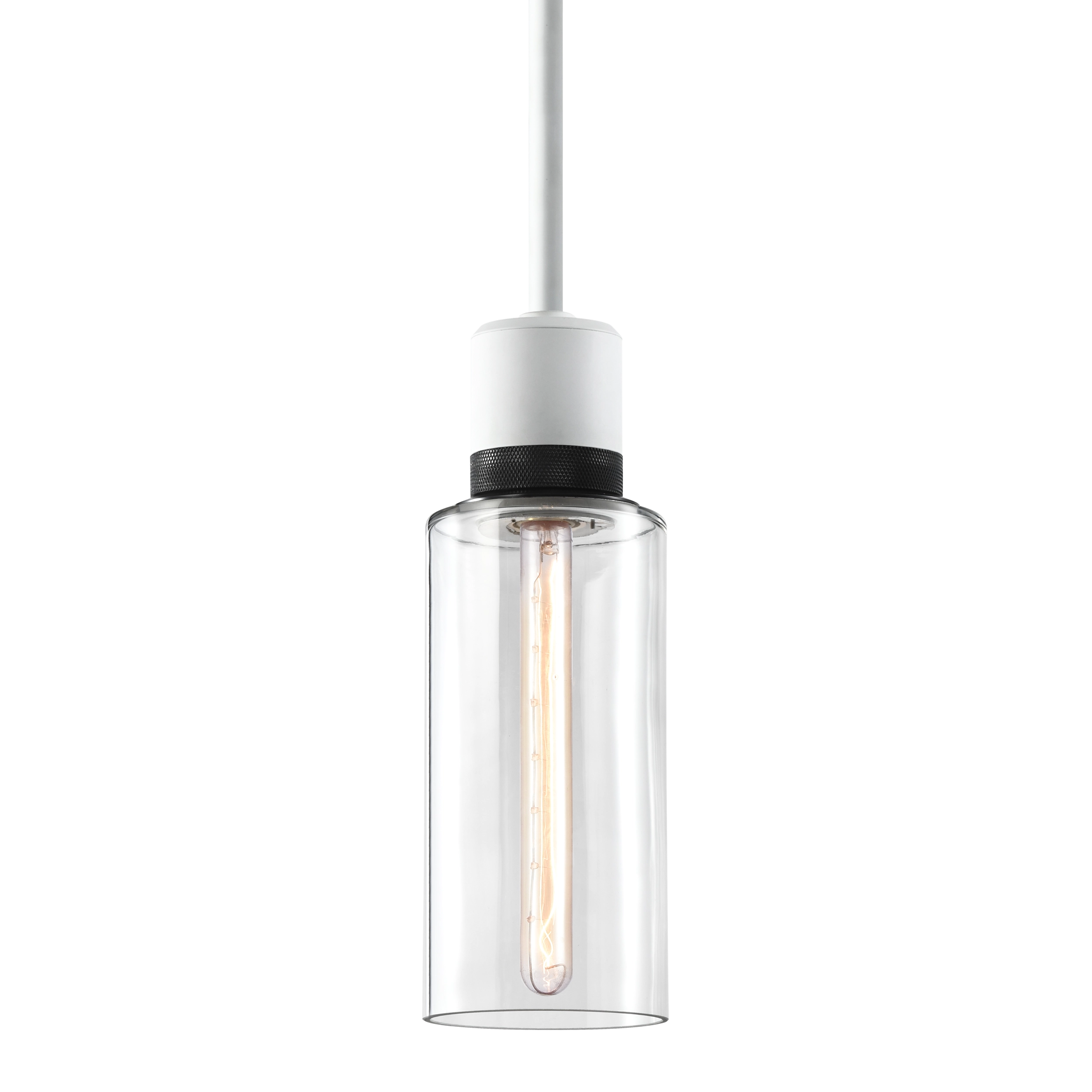 Zigrina 12" Glass Drum Pendant