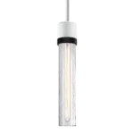Zigrina 12" Crackled Glass Pendant