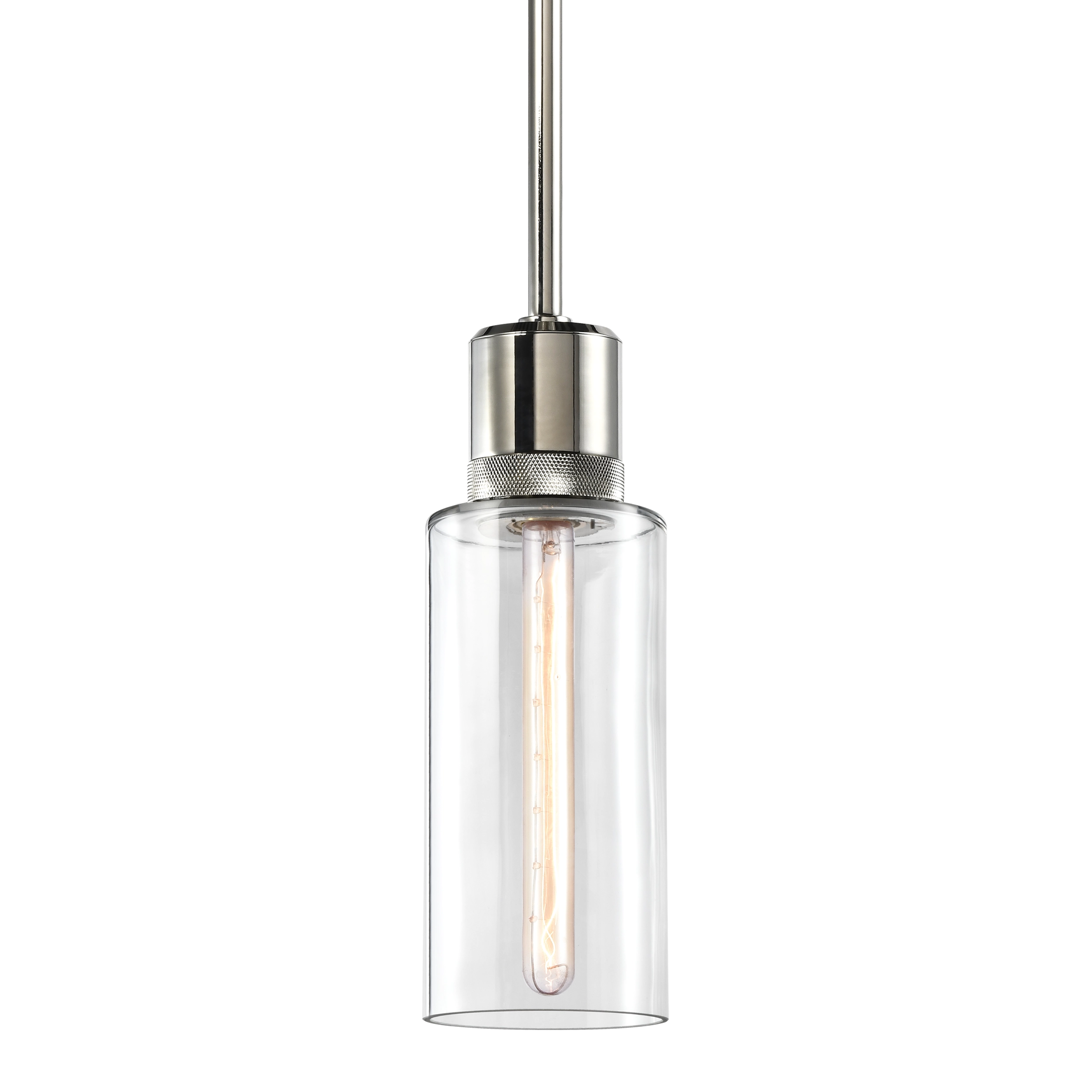 Zigrina 12" Glass Drum Pendant