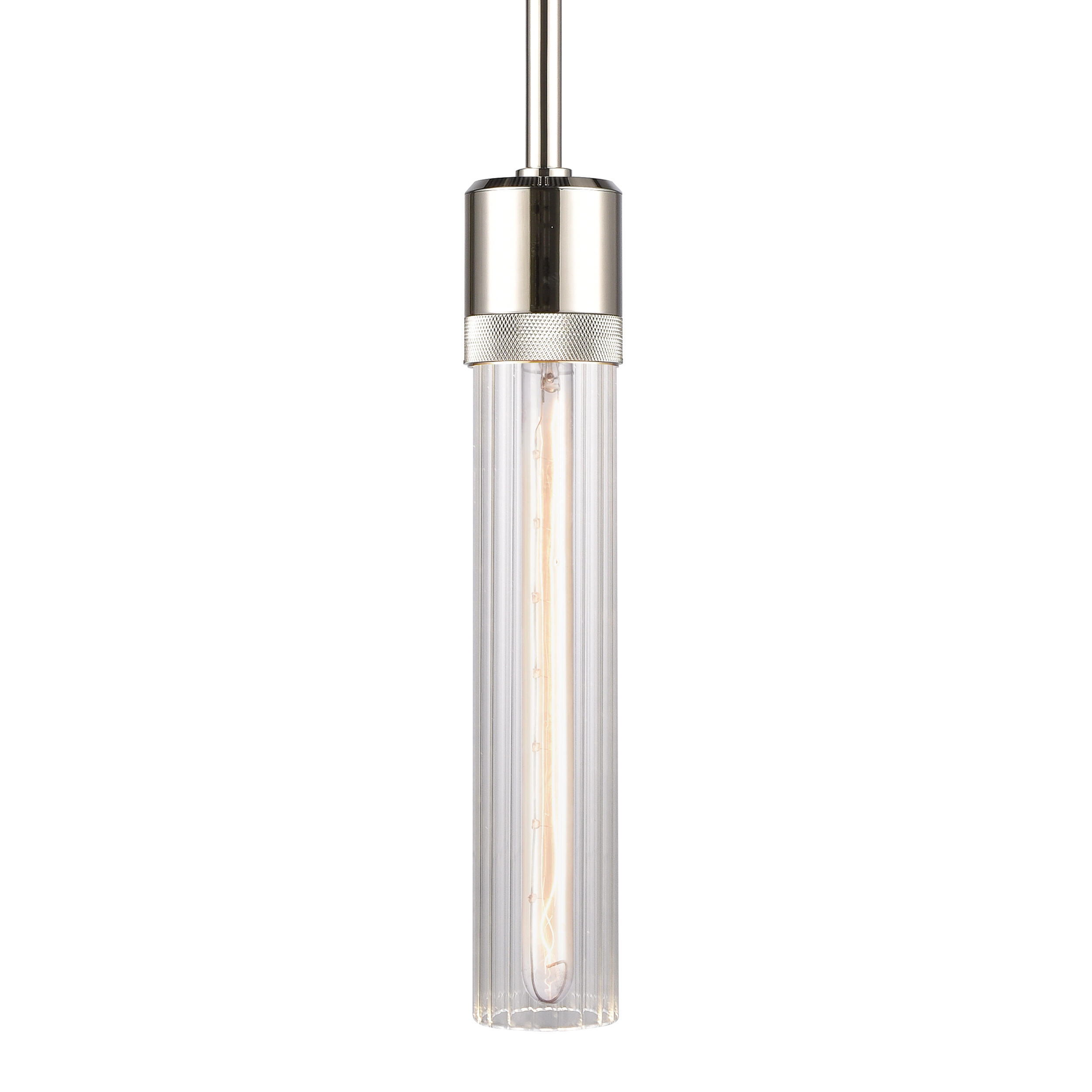 Zigrina 12" Fluted Glass Pendant