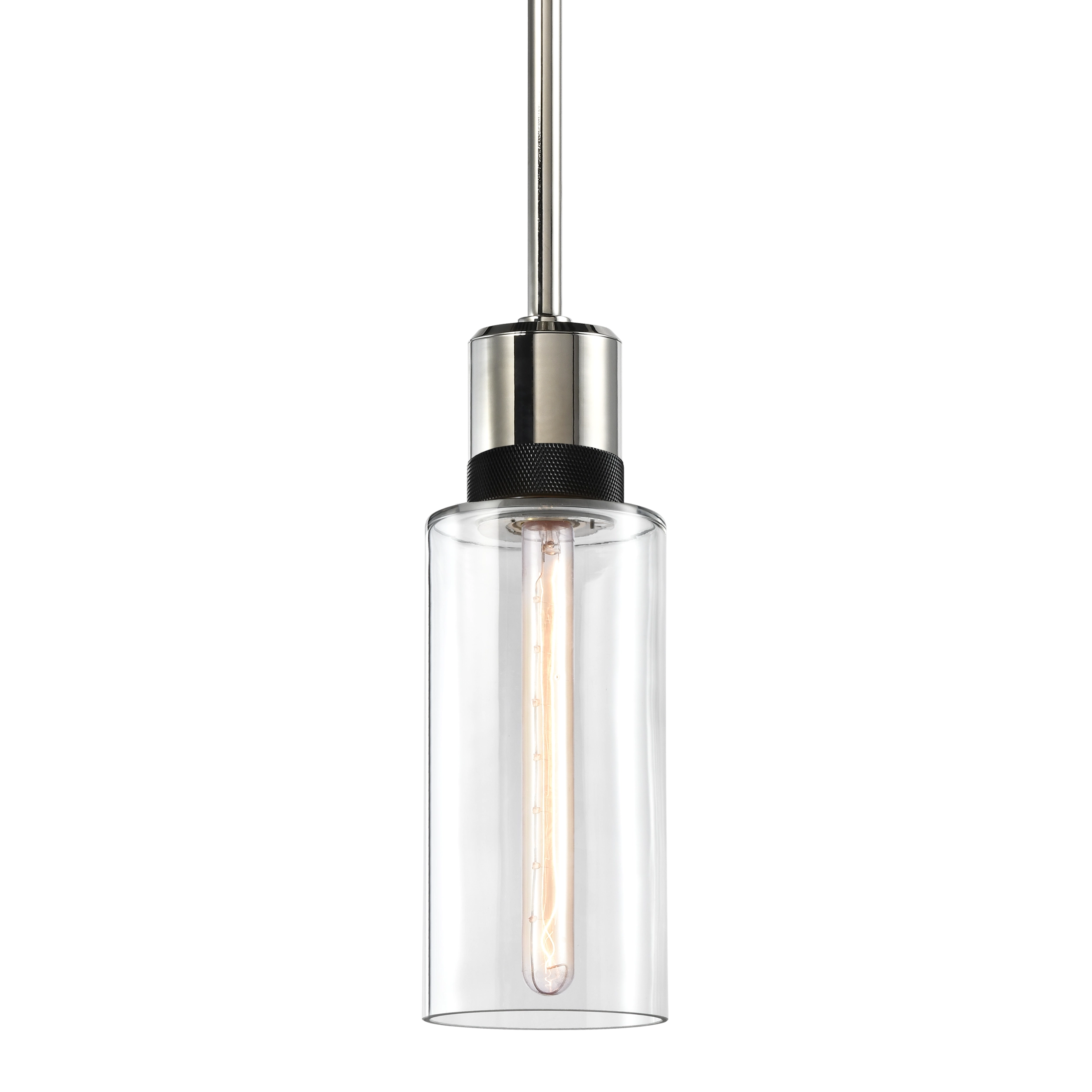 Zigrina 12" Glass Drum Pendant